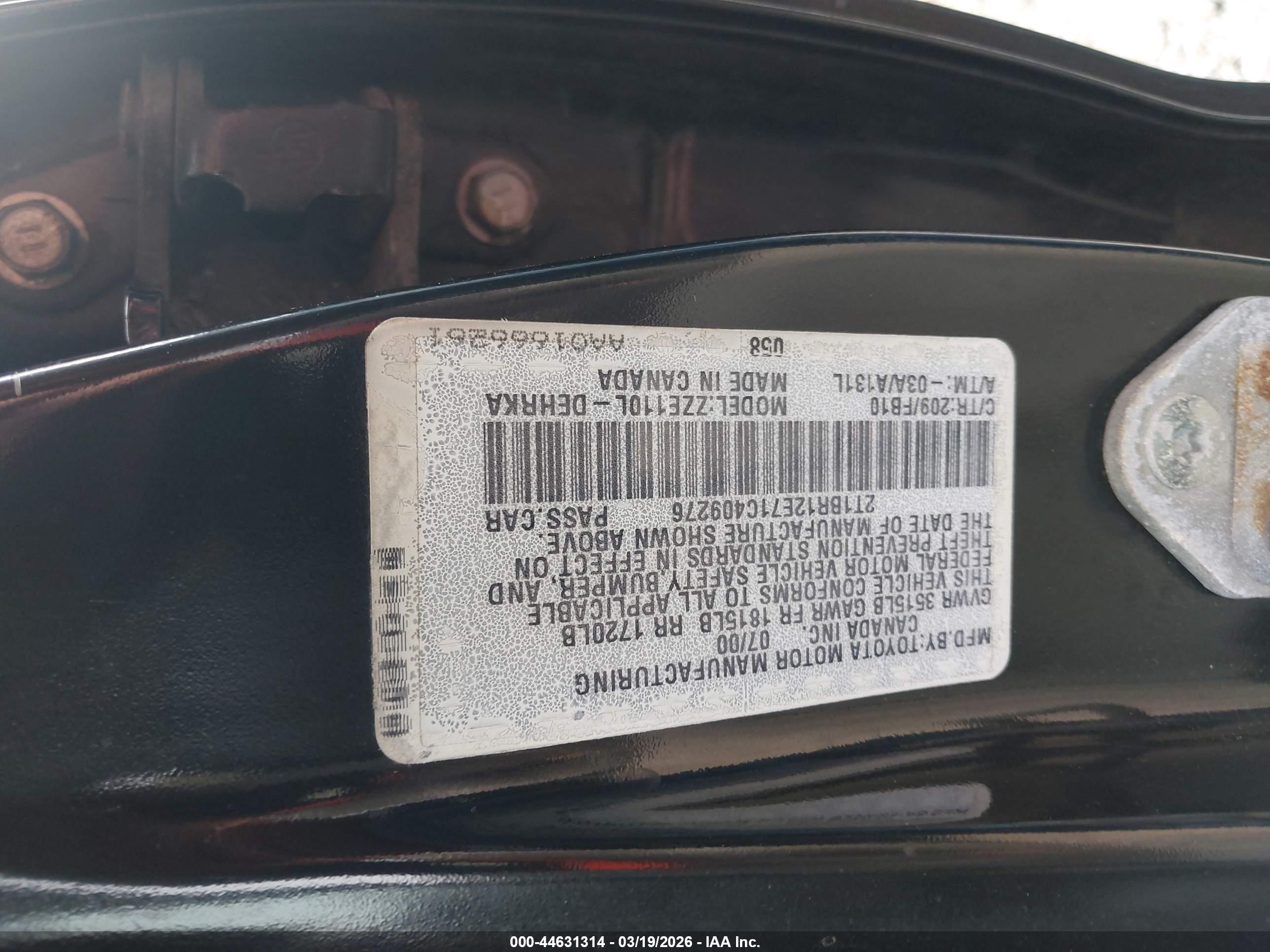 TOYOTA COROLLA image 9