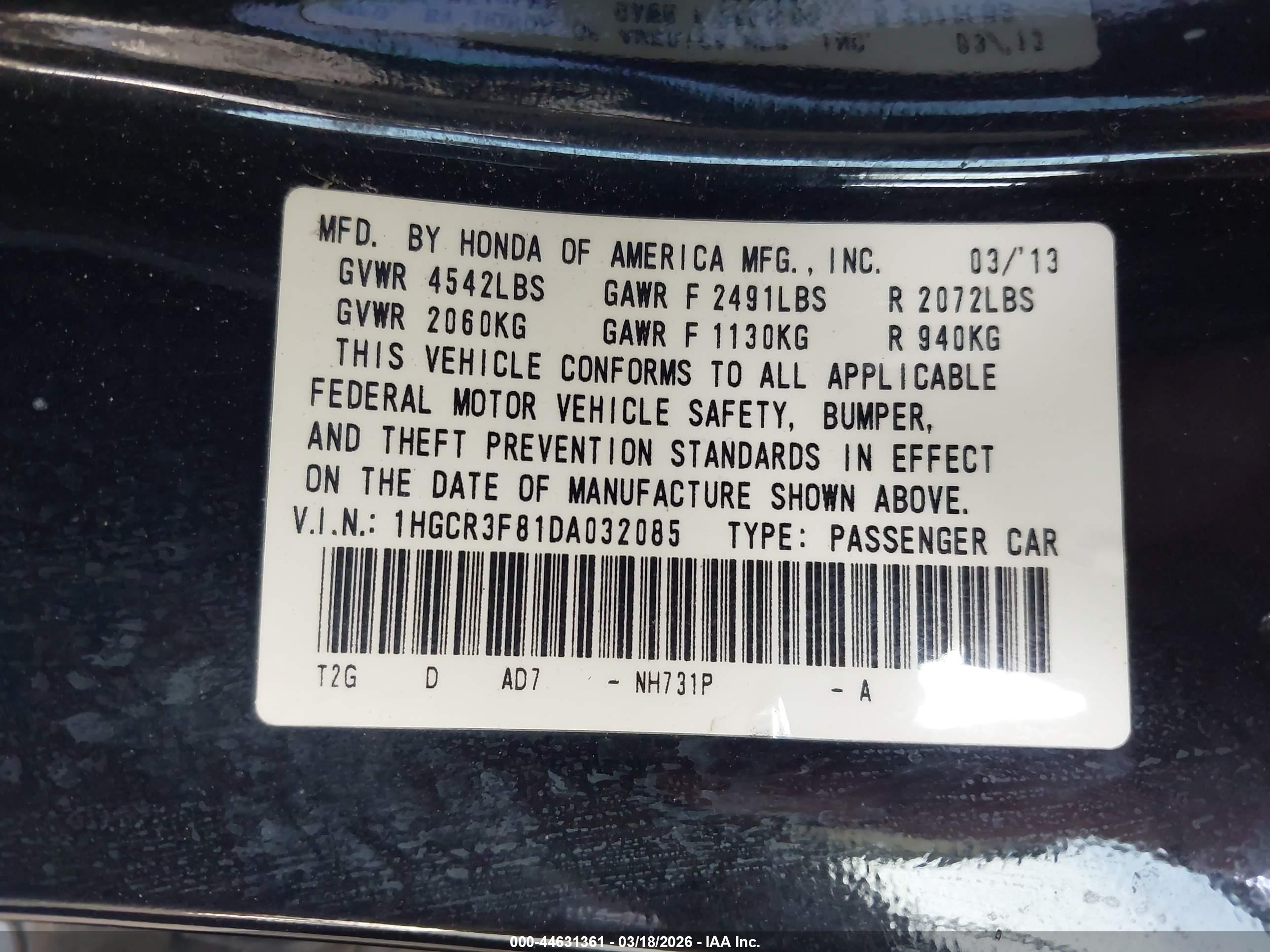 HONDA ACCORD image 9