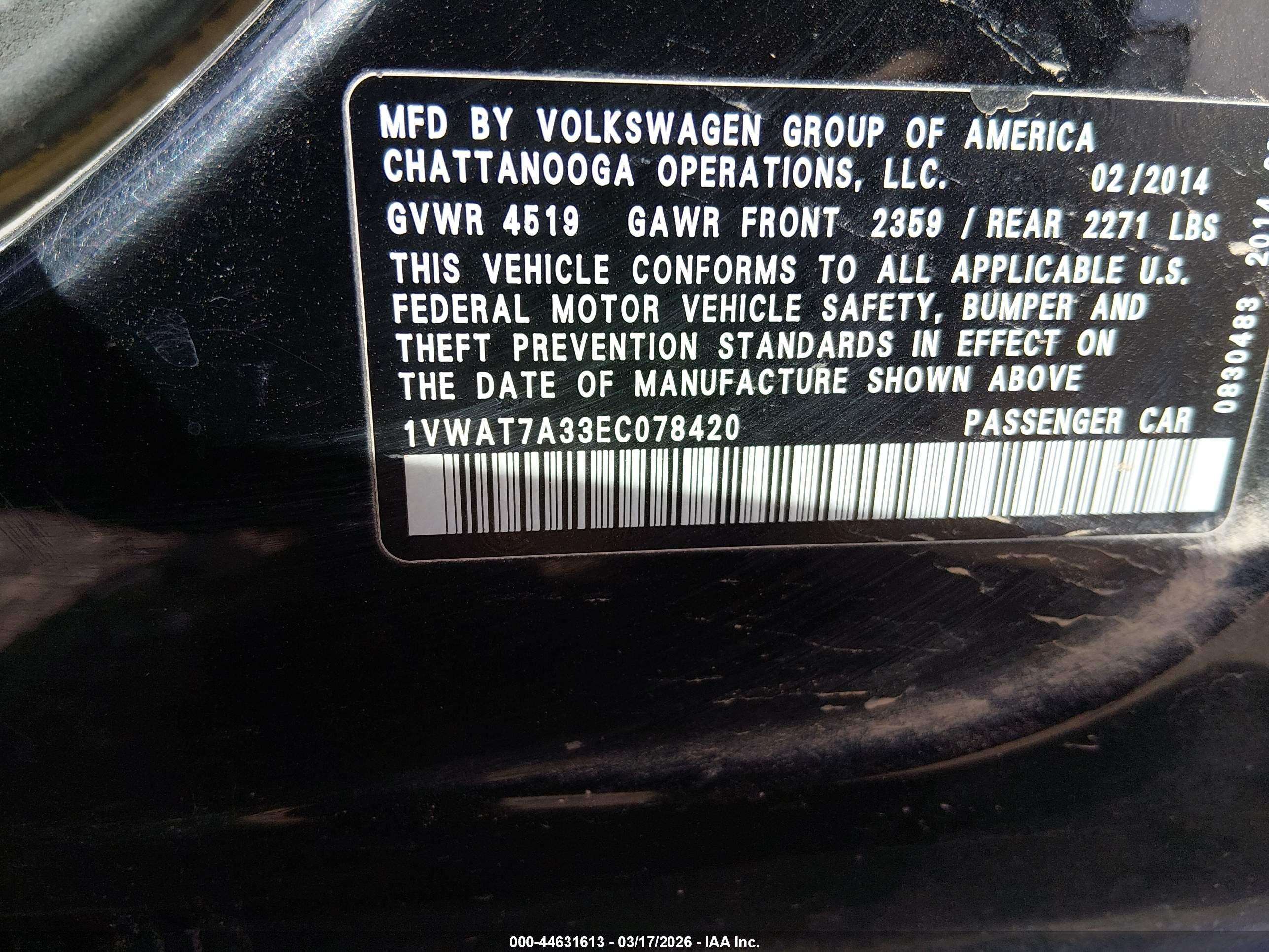 VOLKSWAGEN PASSAT image 9