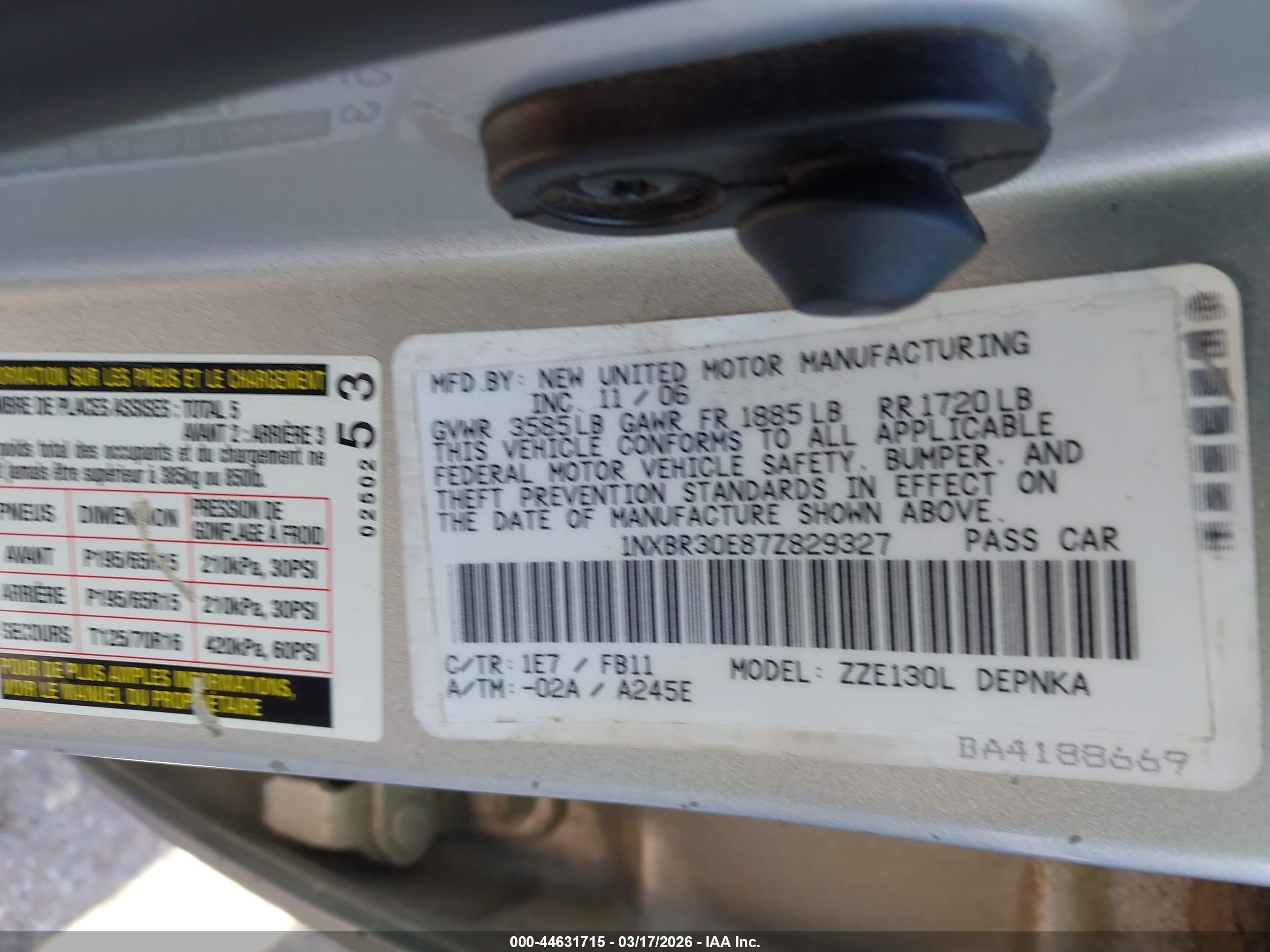 TOYOTA COROLLA image 9