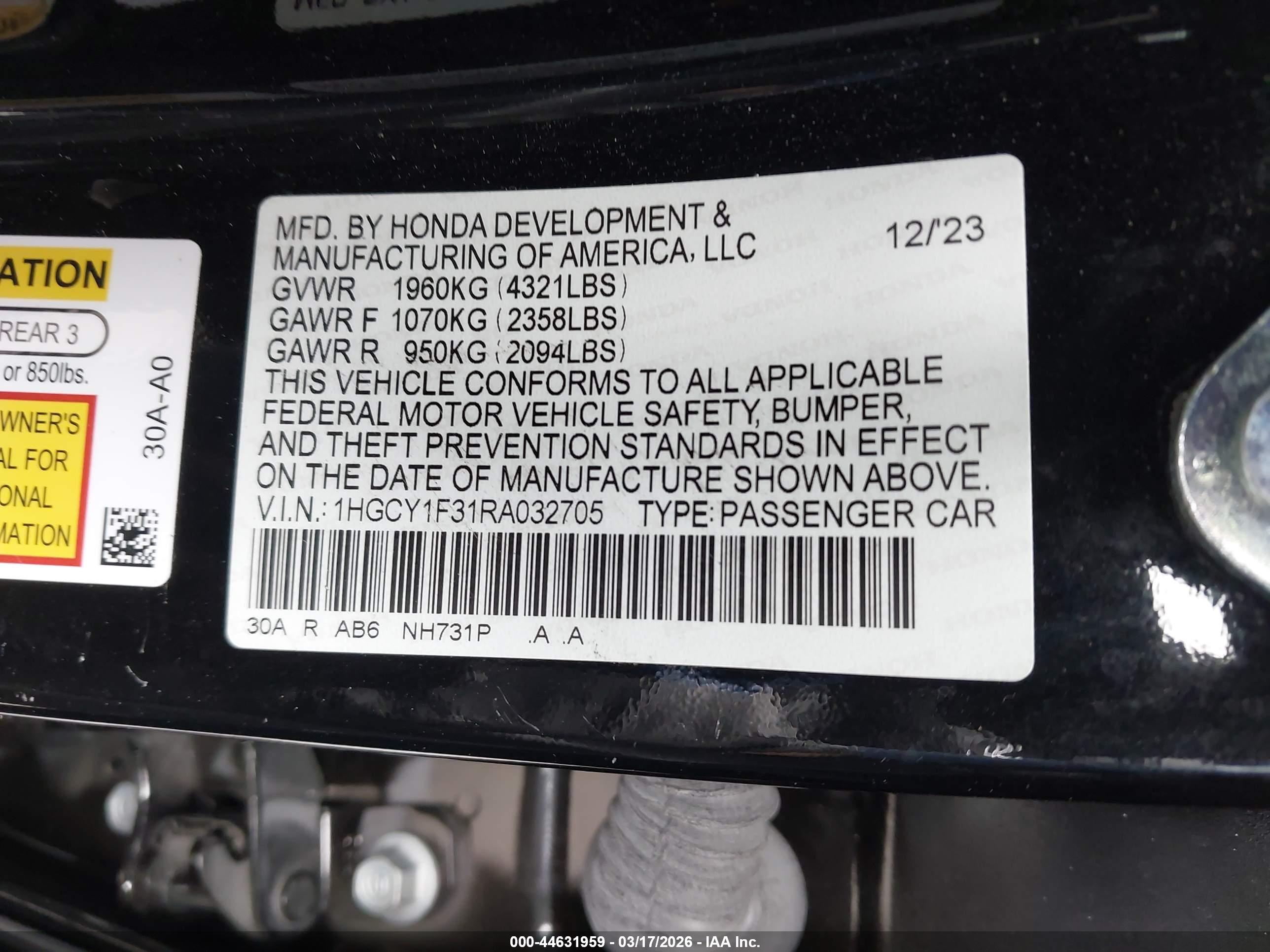 HONDA ACCORD image 9