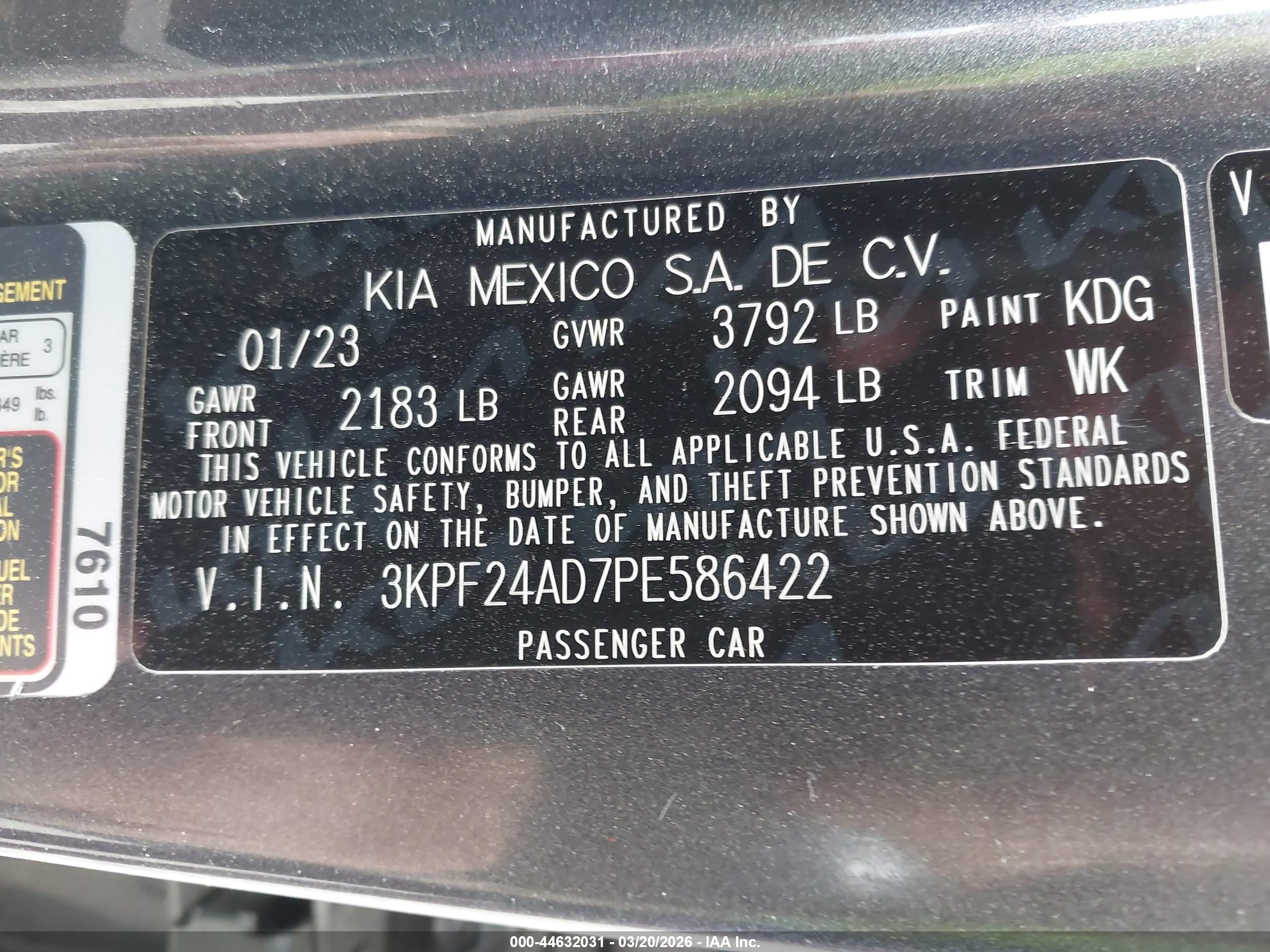 KIA FORTE image 9