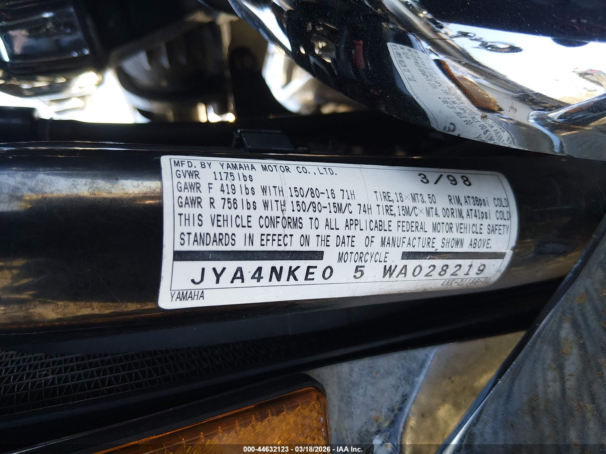 YAMAHA XVZ13 image 10