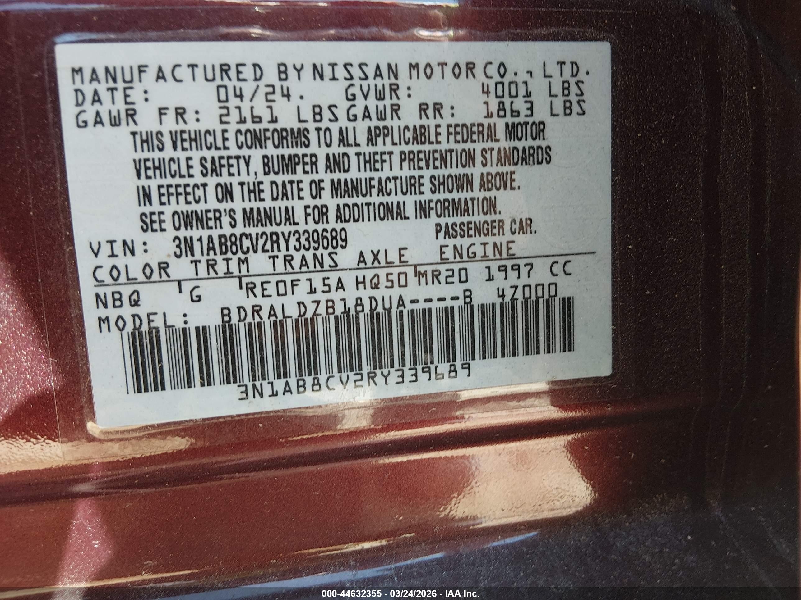 NISSAN SENTRA image 9