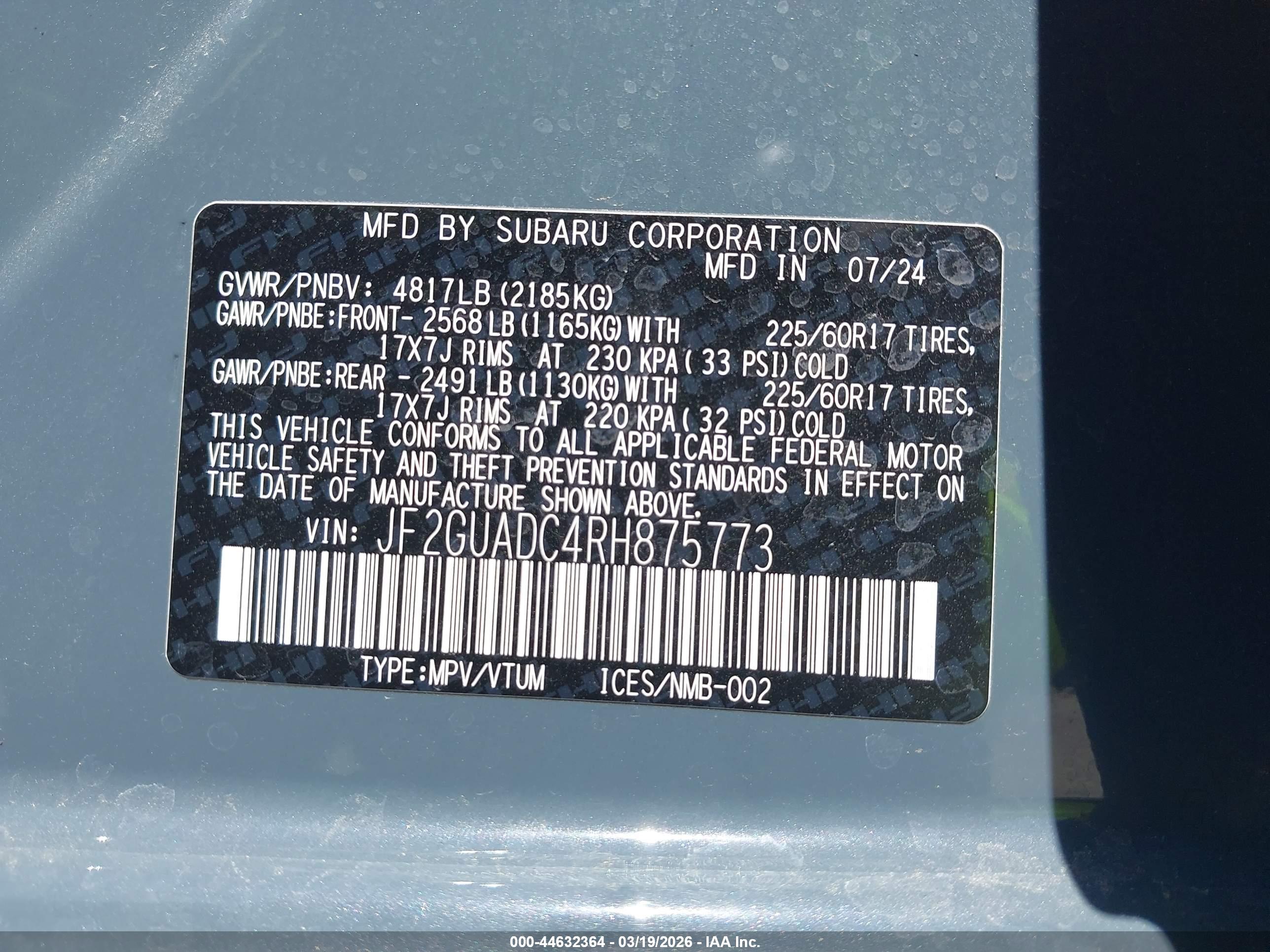 SUBARU CROSSTREK image 9