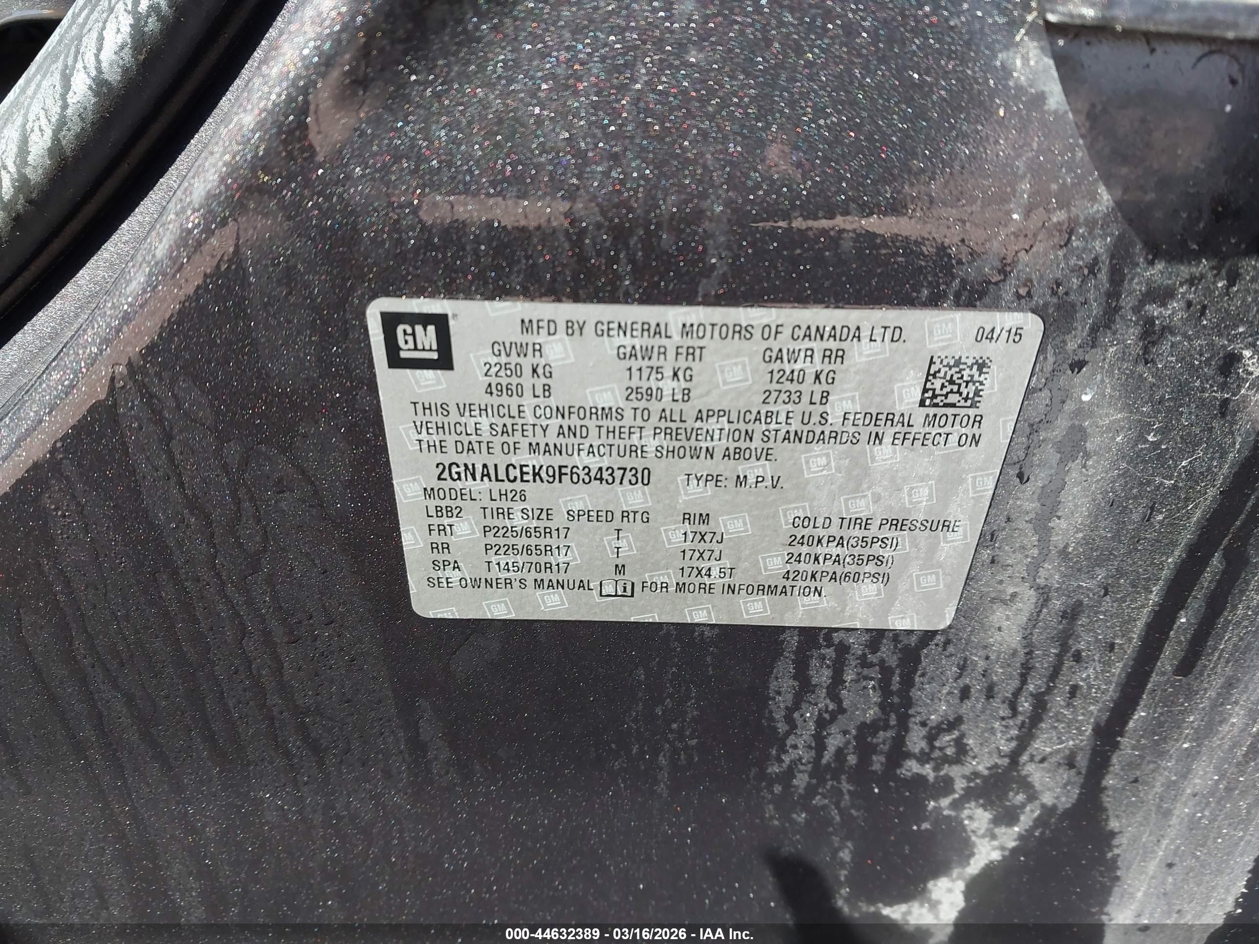 CHEVROLET EQUINOX image 9