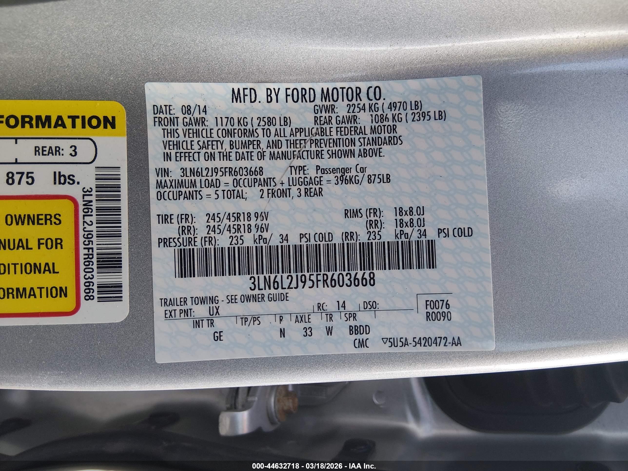 LINCOLN MKZ image 9