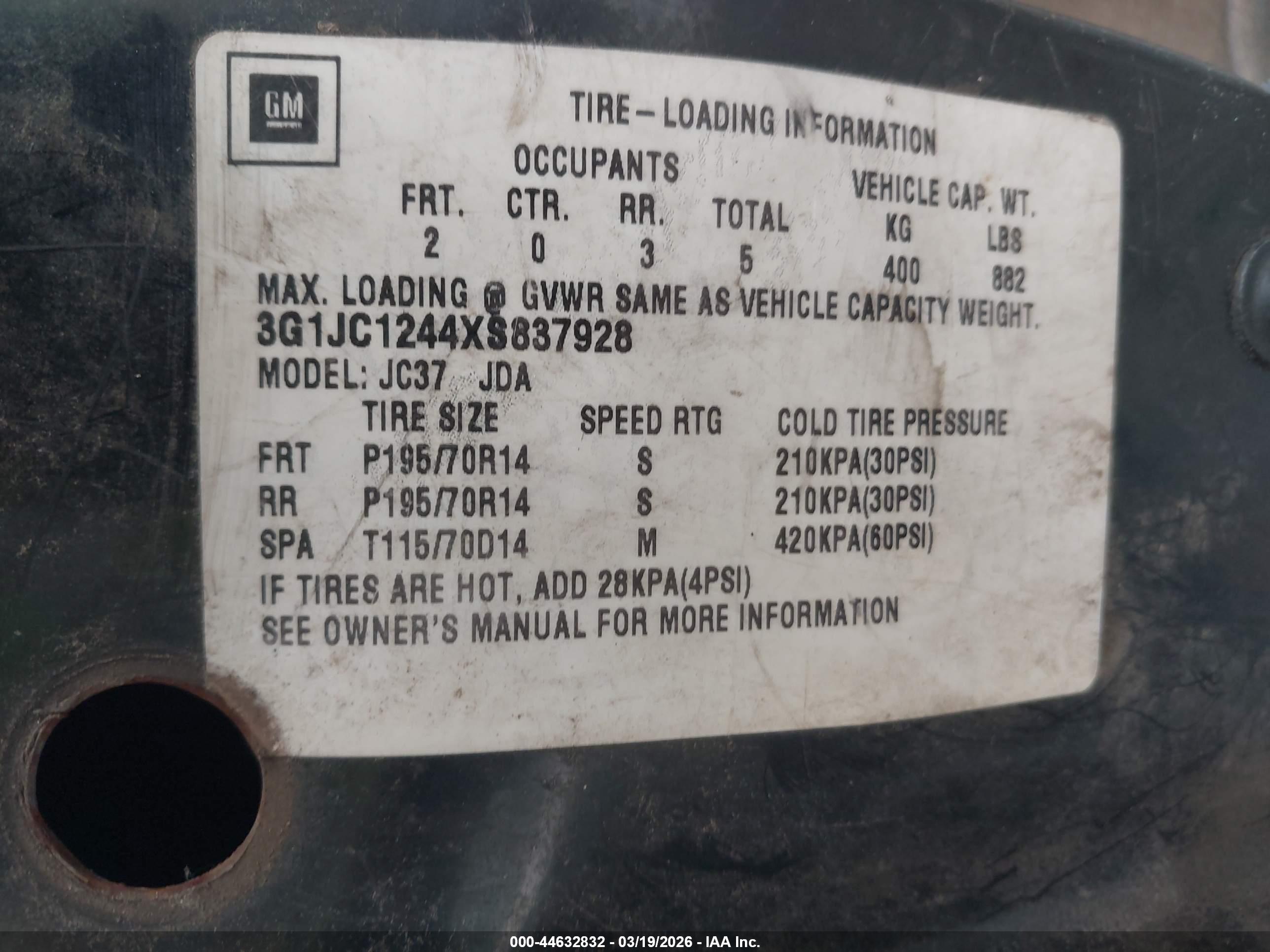 CHEVROLET CAVALIER image 9