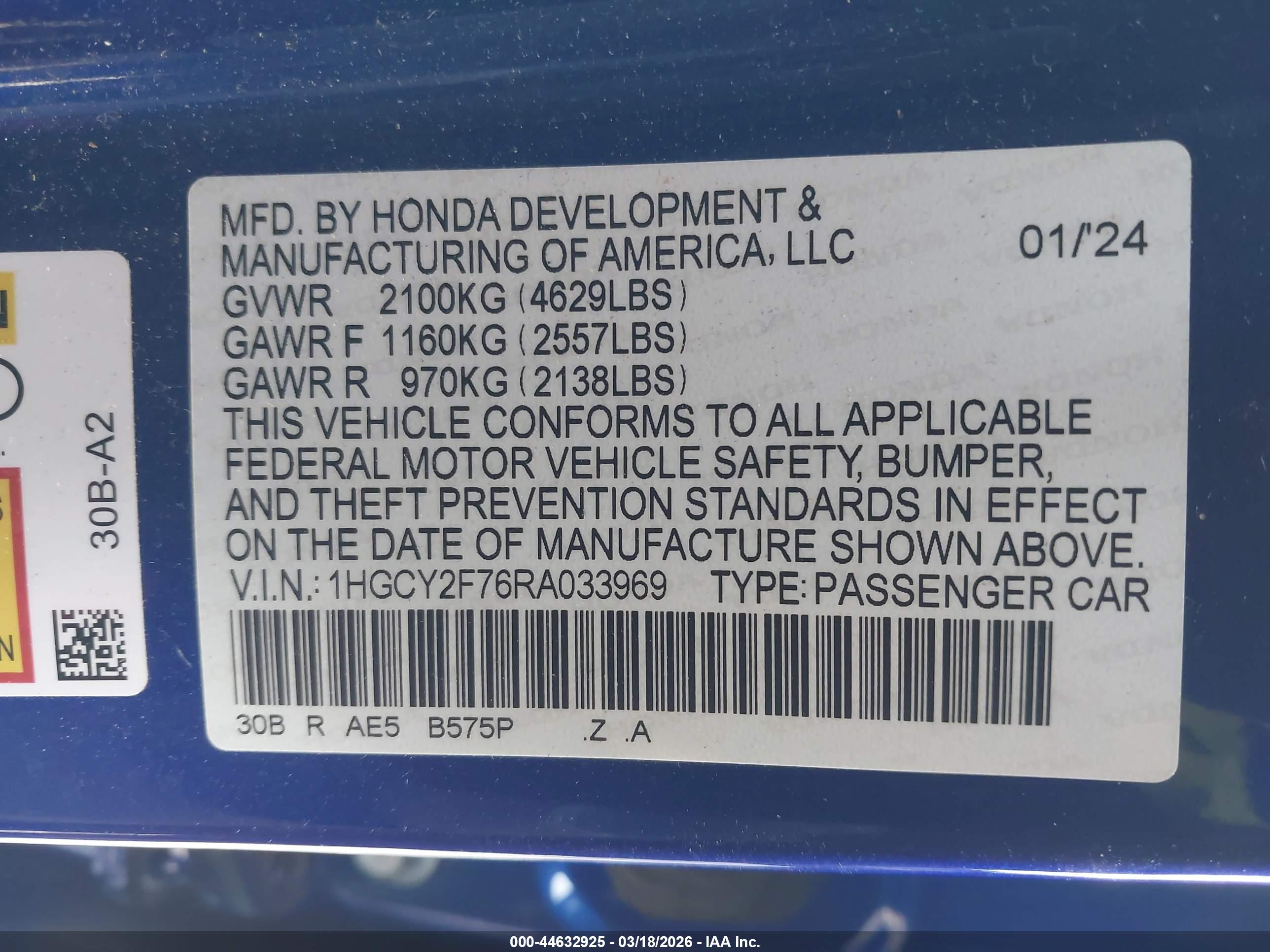 HONDA ACCORD image 9