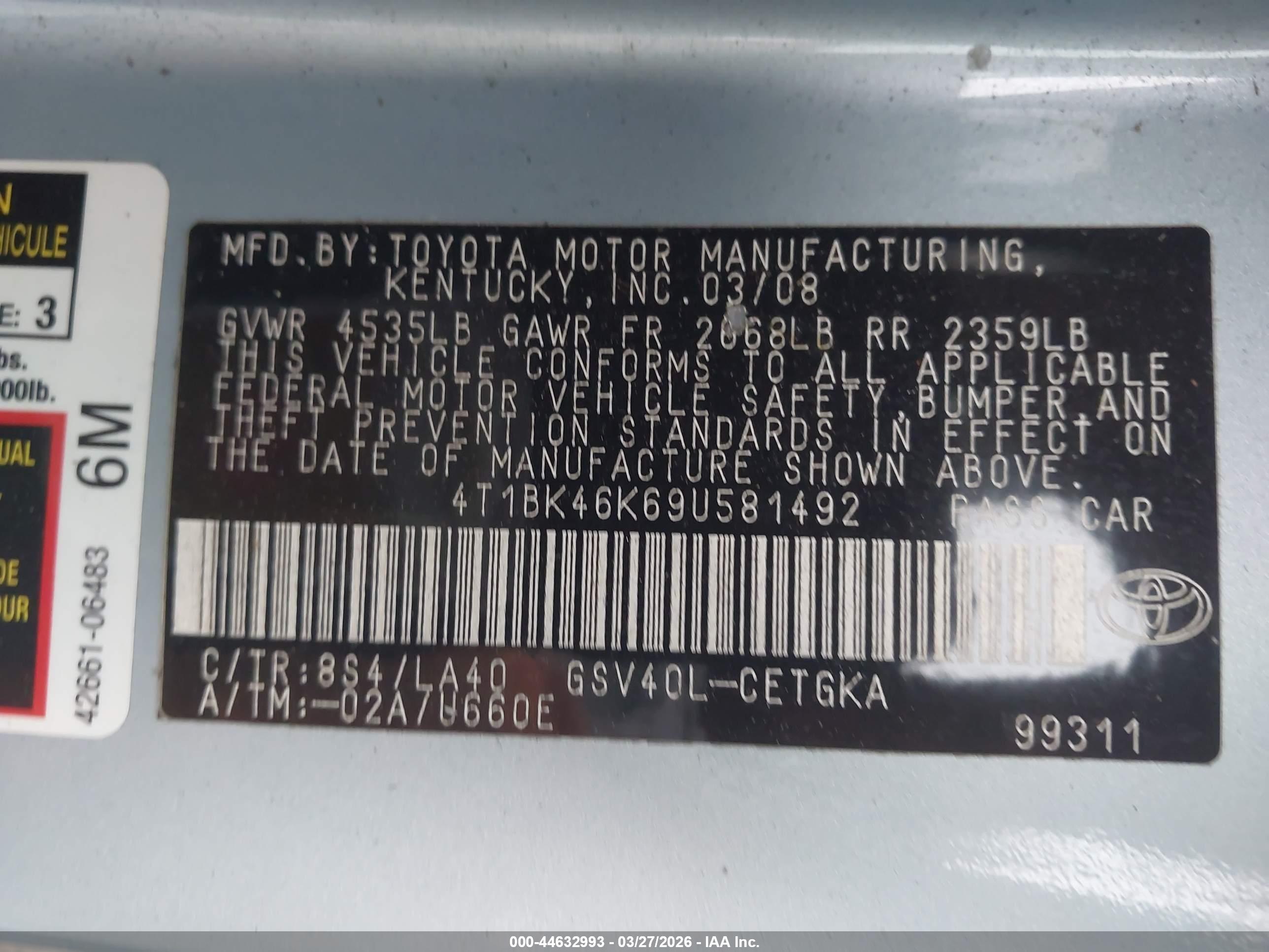 TOYOTA CAMRY image 9