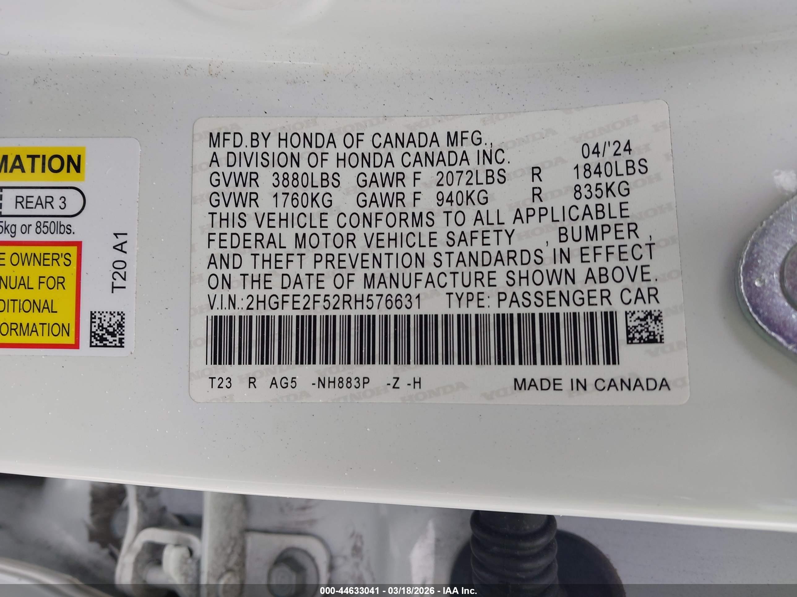 HONDA CIVIC image 9