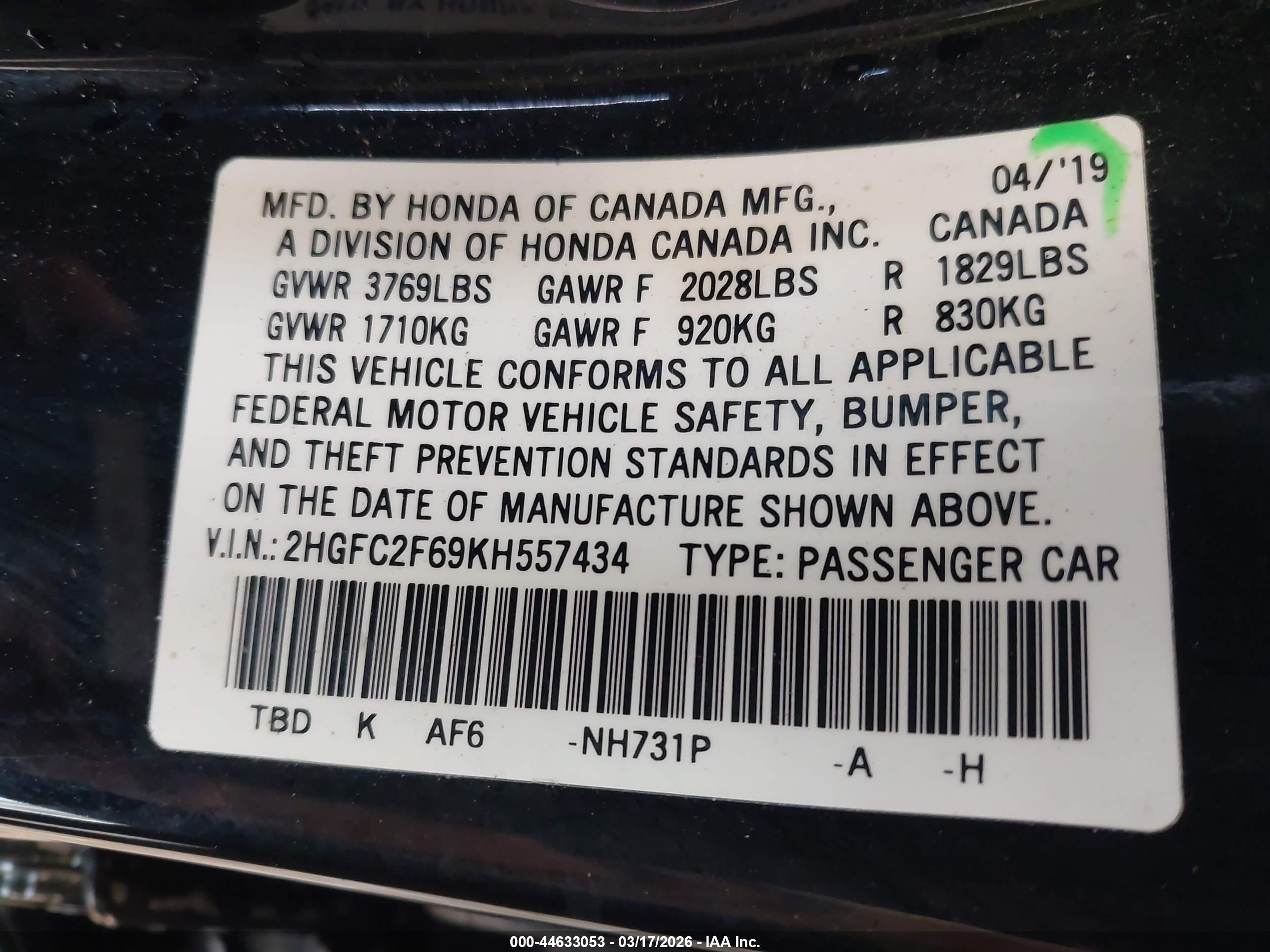 HONDA CIVIC image 9