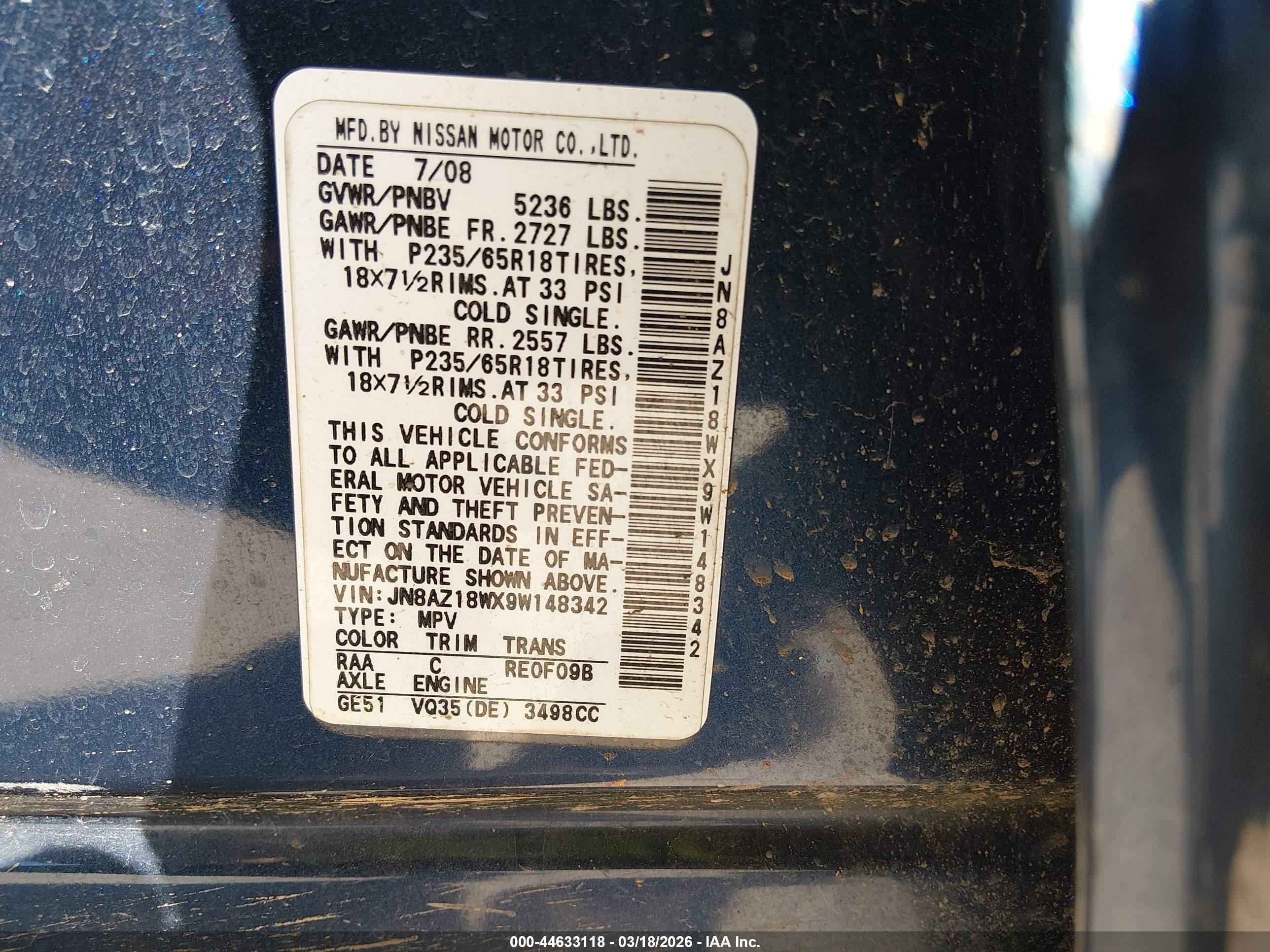 NISSAN MURANO image 9