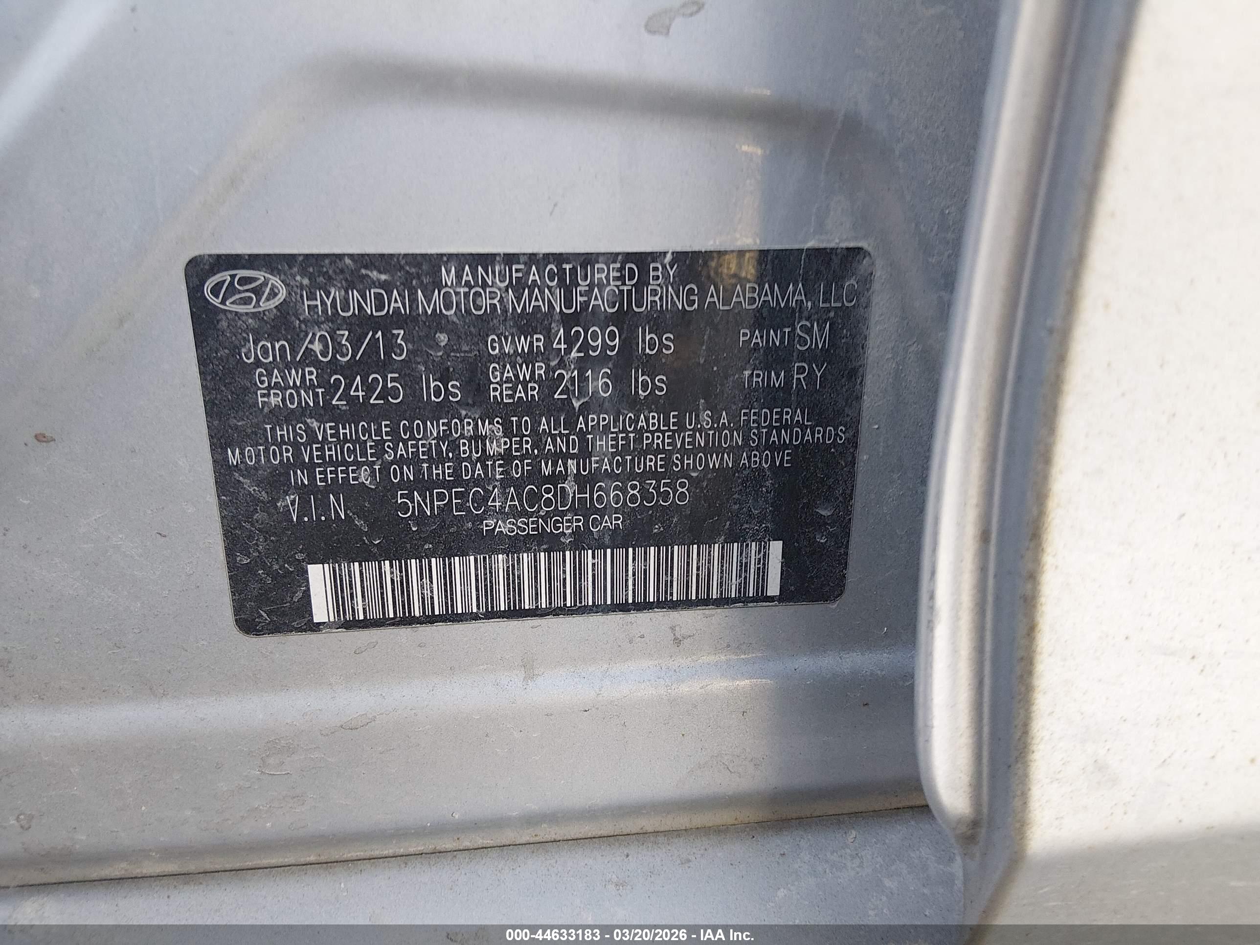 HYUNDAI SONATA image 9