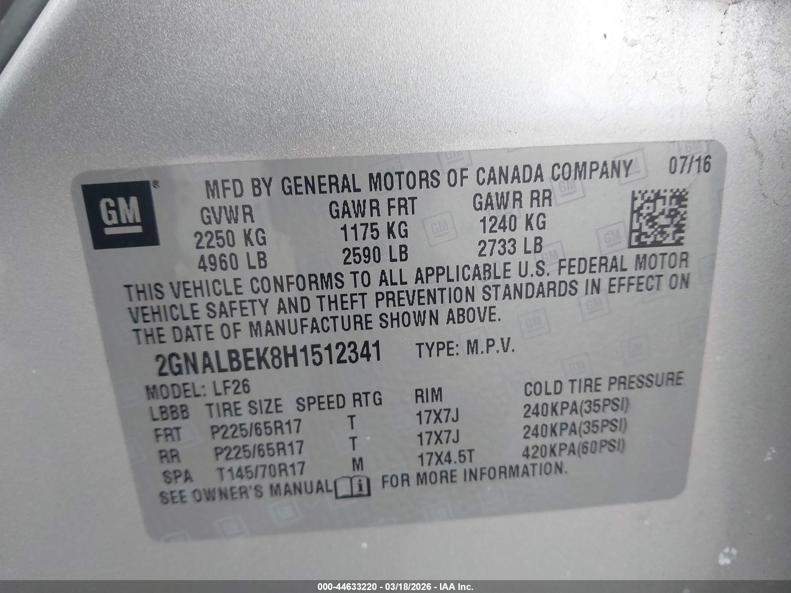 CHEVROLET EQUINOX image 9