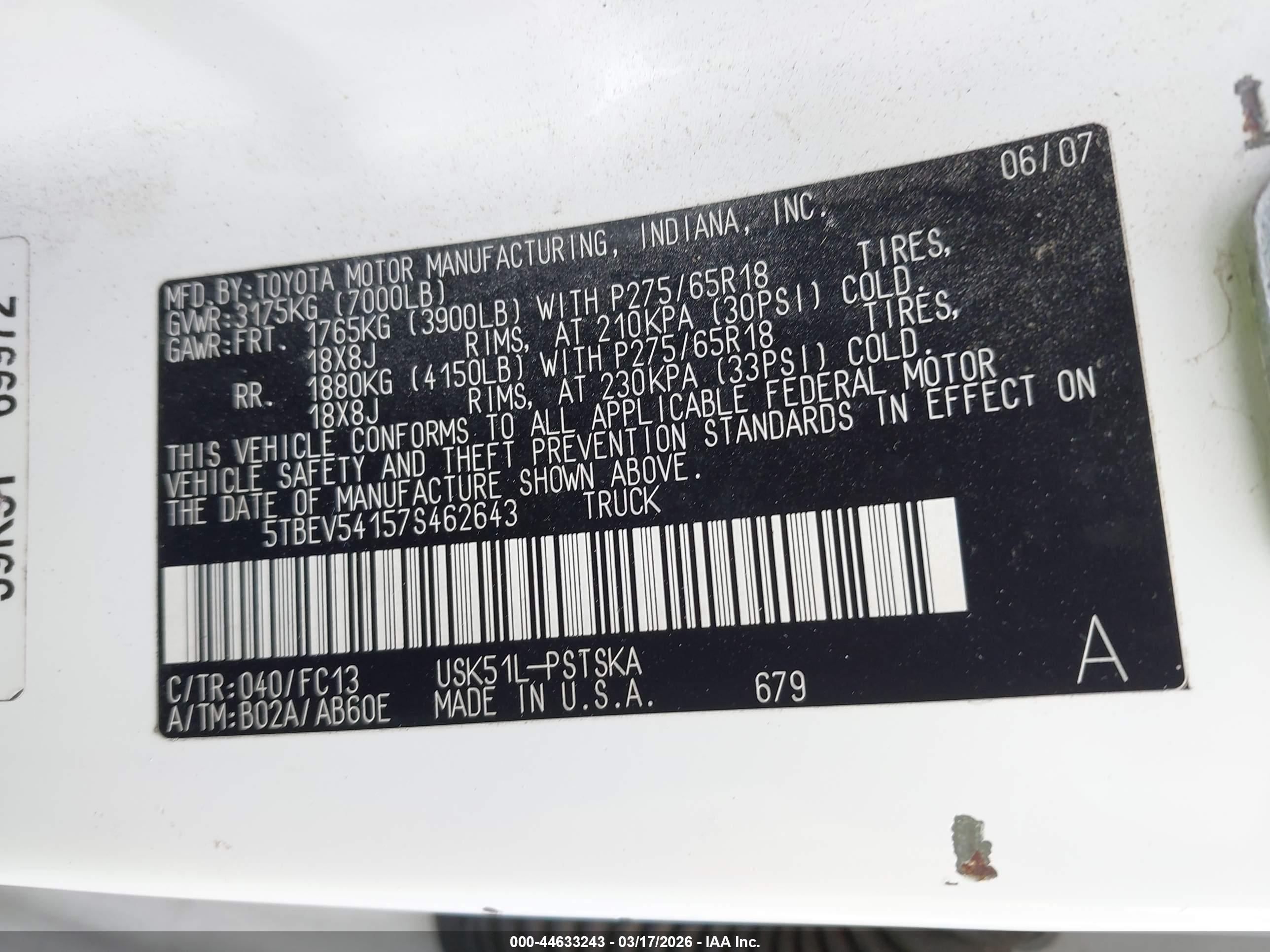 TOYOTA TUNDRA image 9