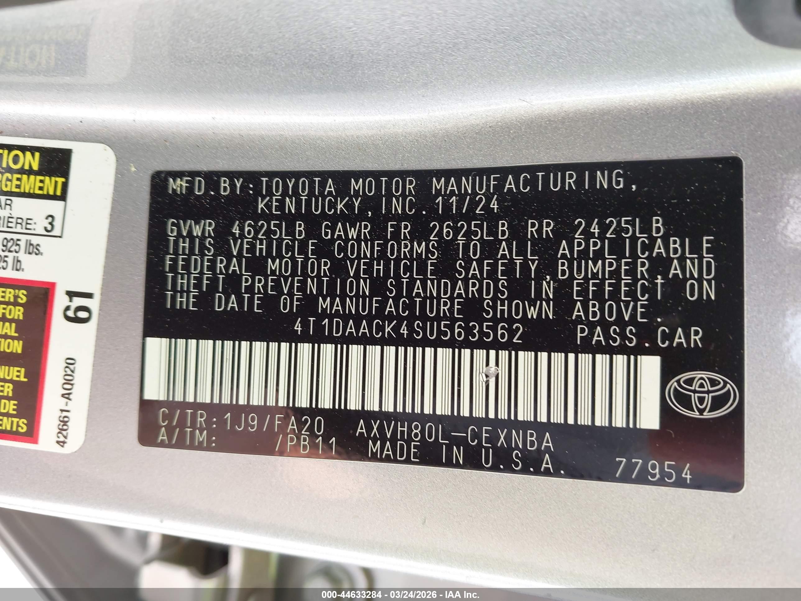 TOYOTA CAMRY image 9