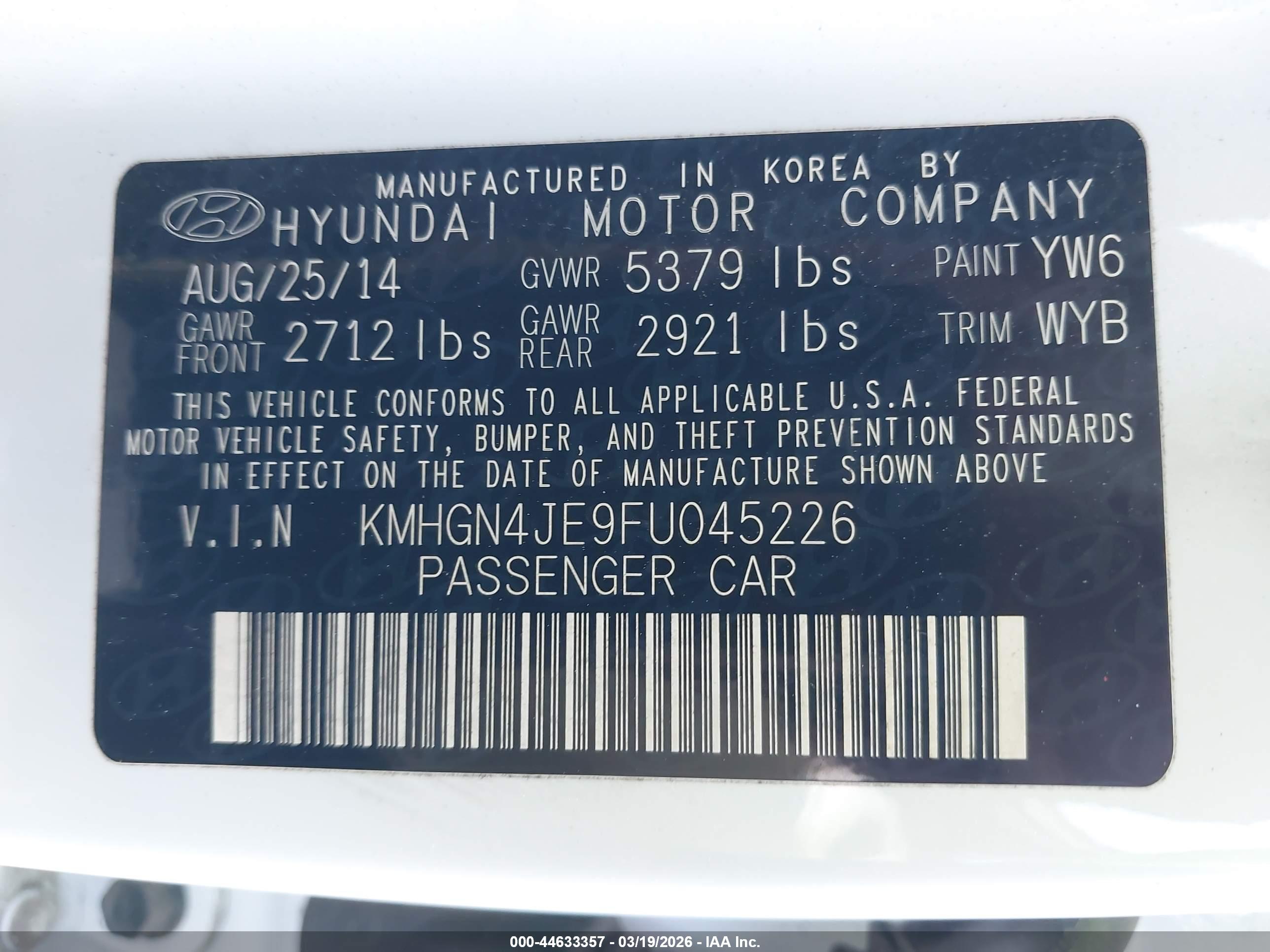 HYUNDAI GENESIS image 9