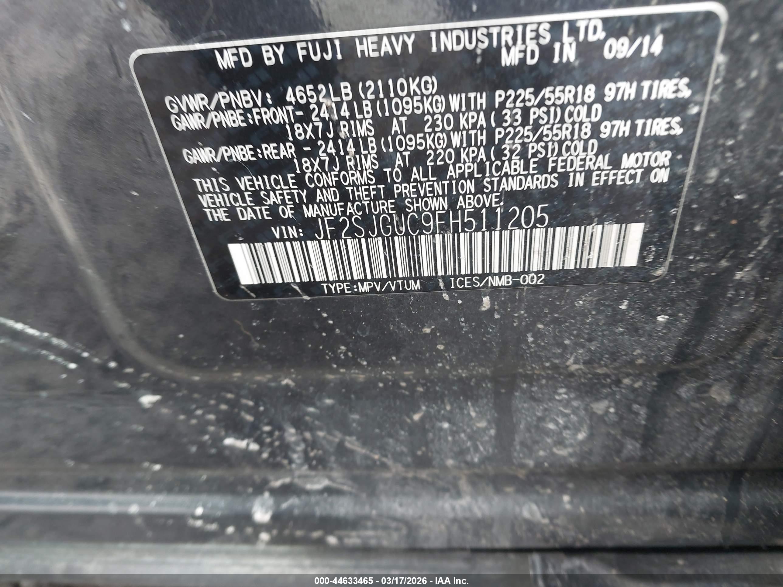 SUBARU FORESTER image 9