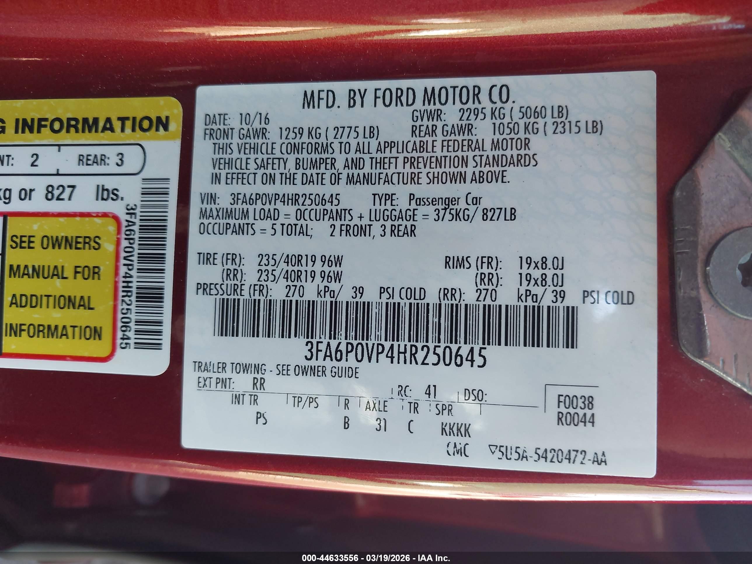 FORD FUSION image 9