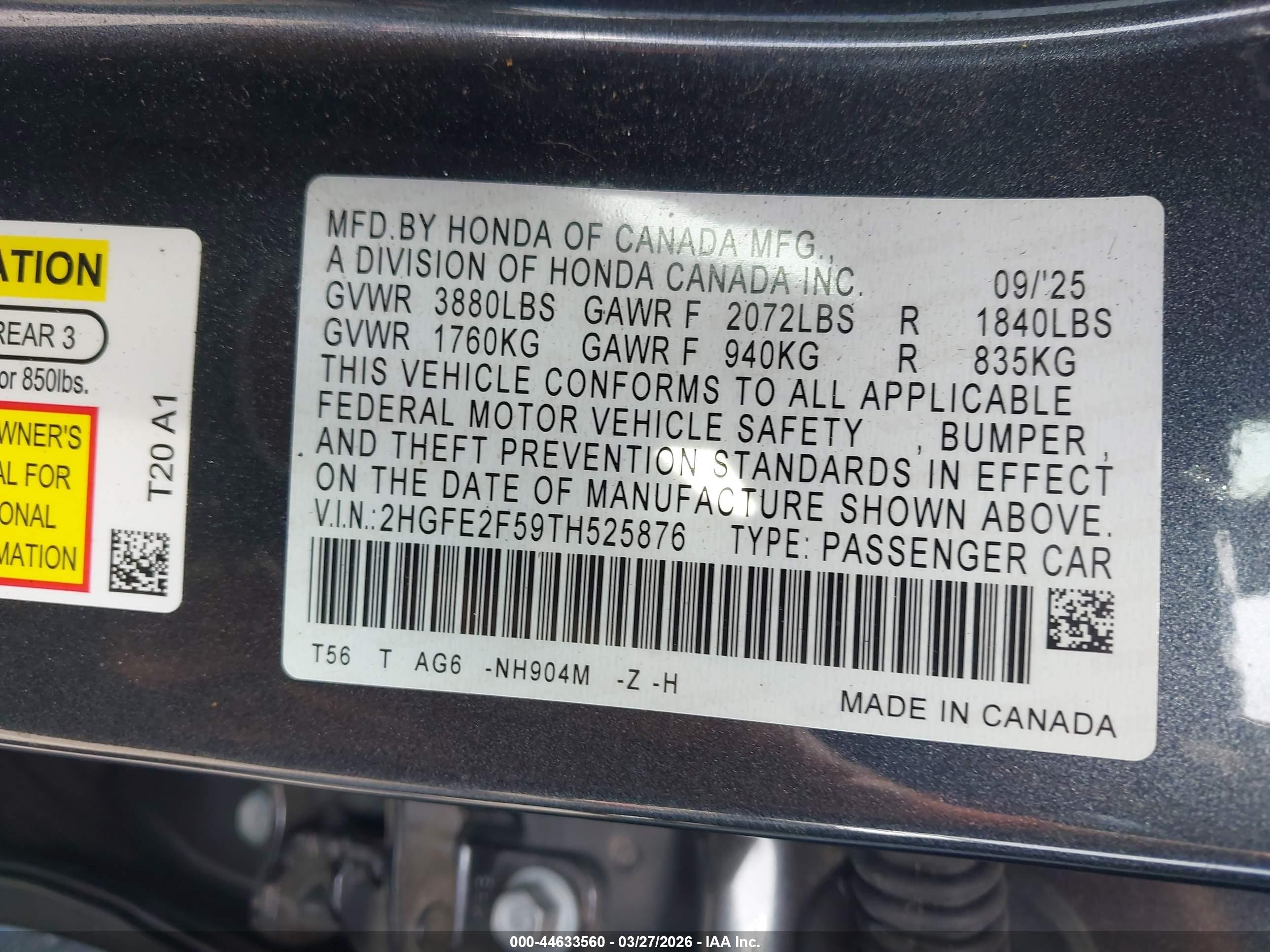 HONDA CIVIC image 9