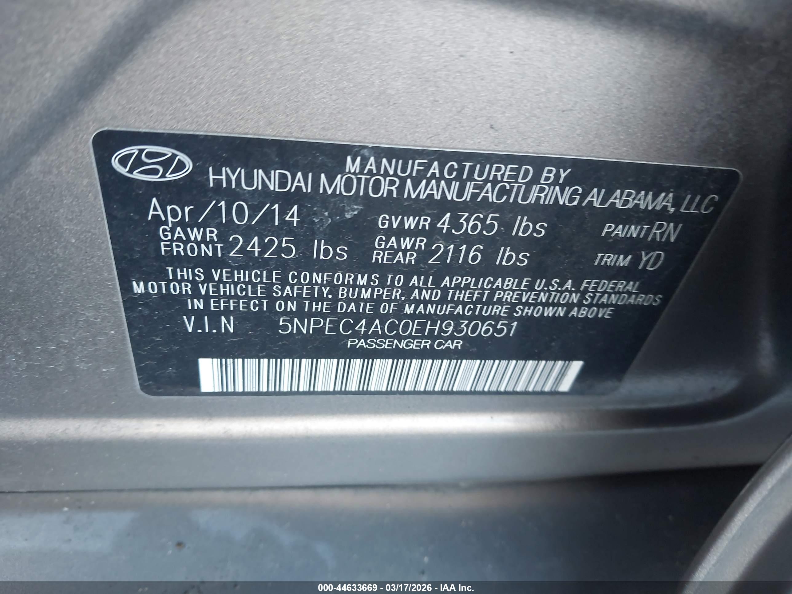 HYUNDAI SONATA image 9