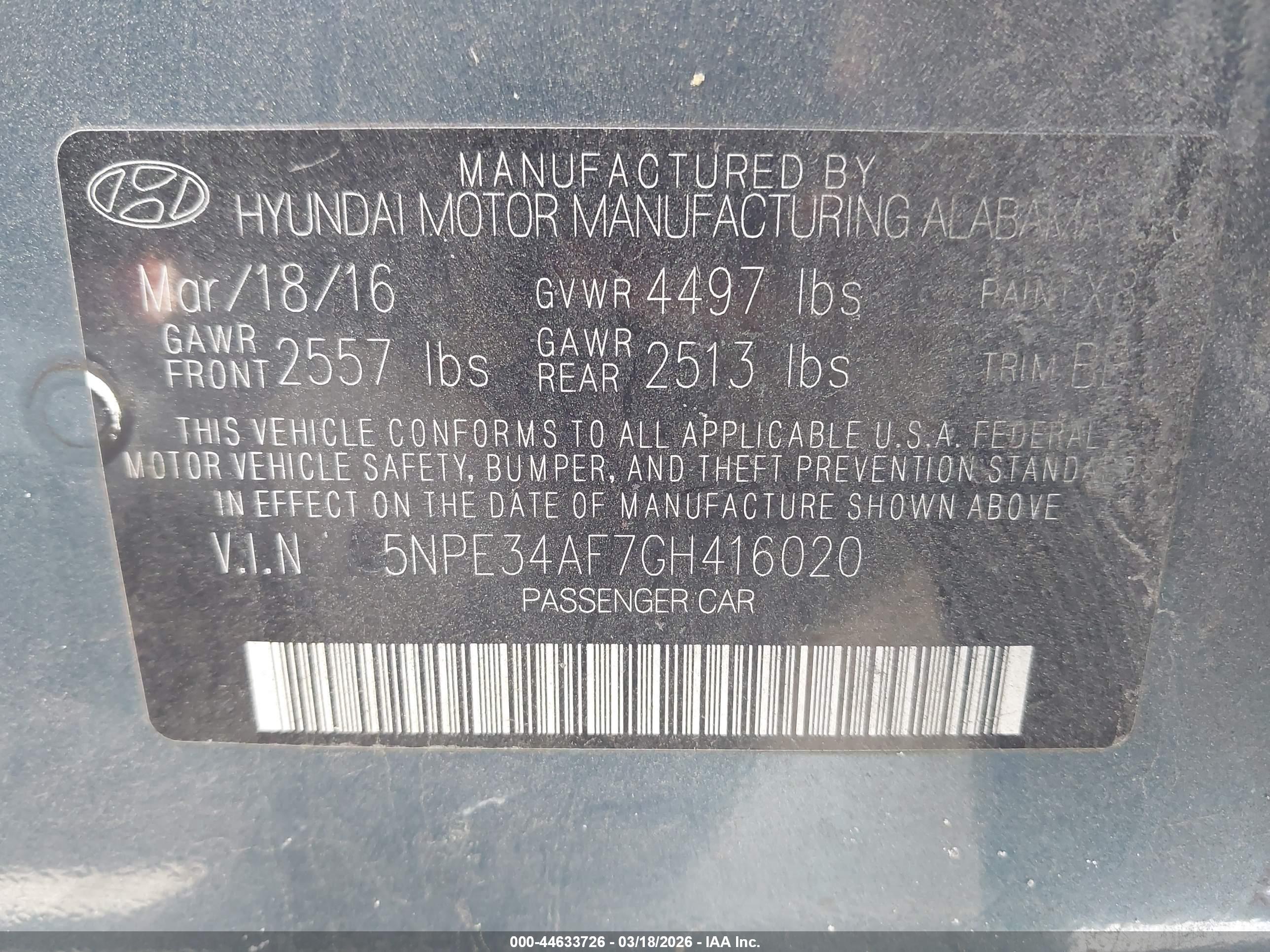 HYUNDAI SONATA image 9