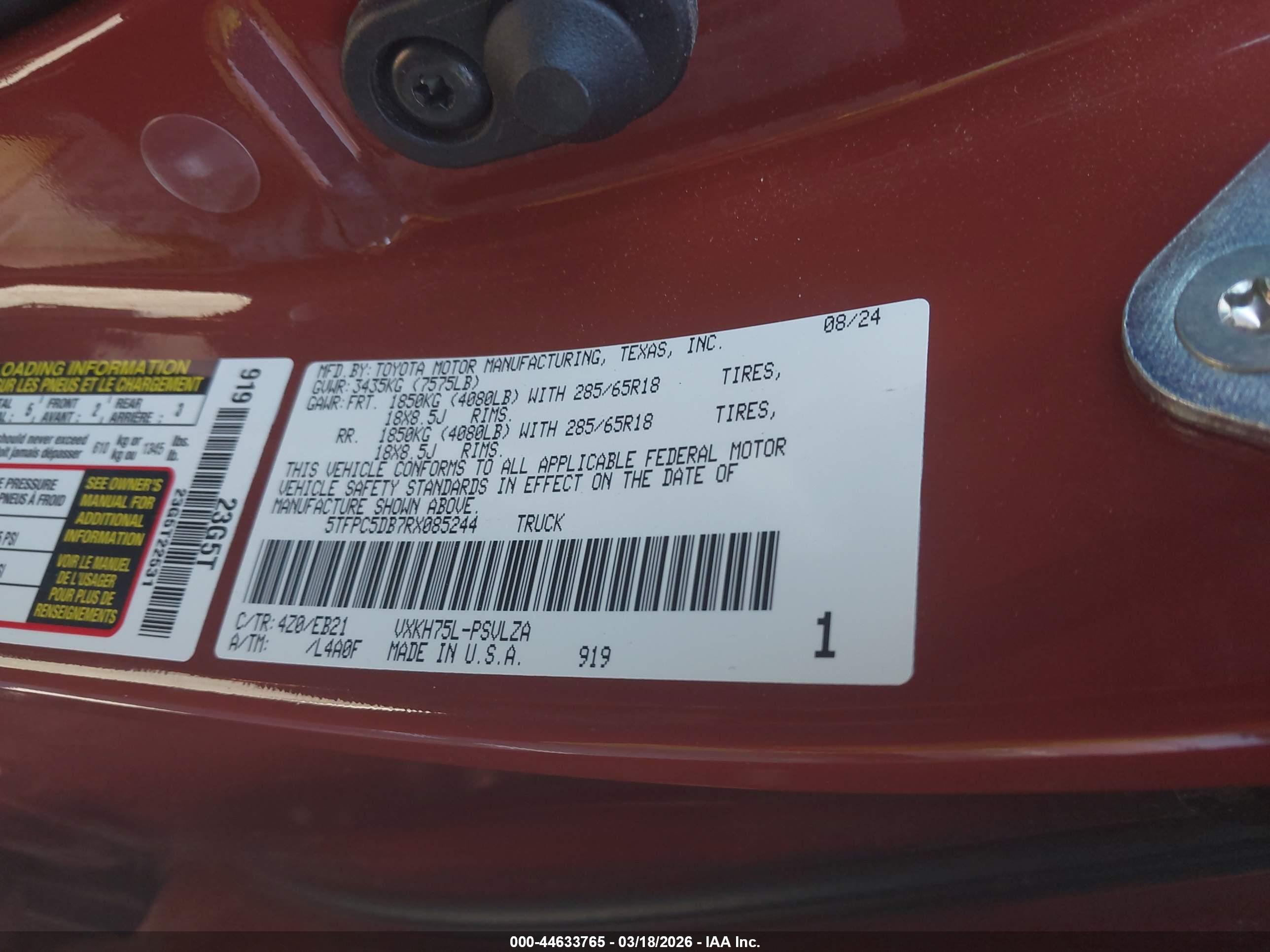TOYOTA TUNDRA image 9