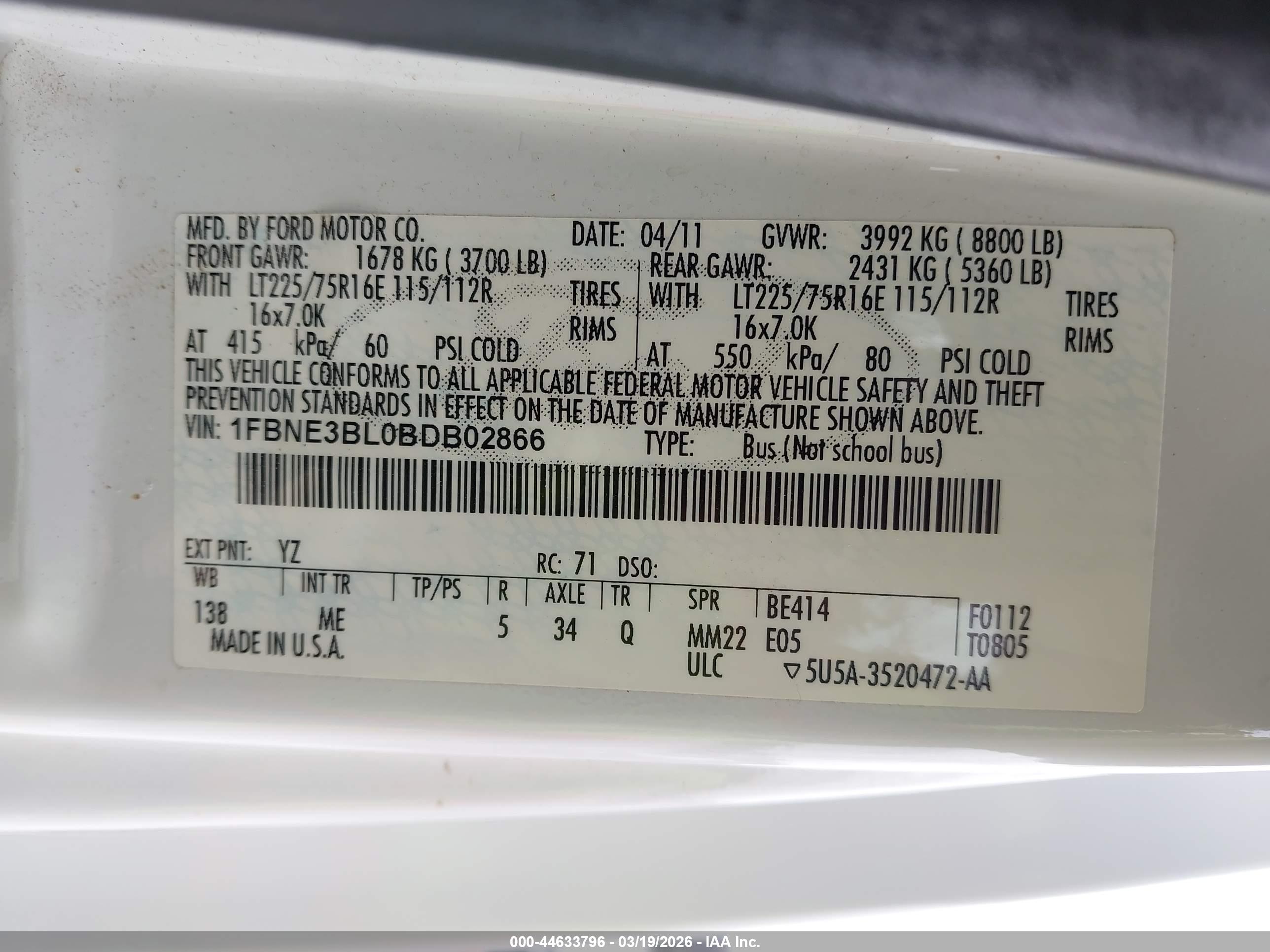 FORD E-350 image 9