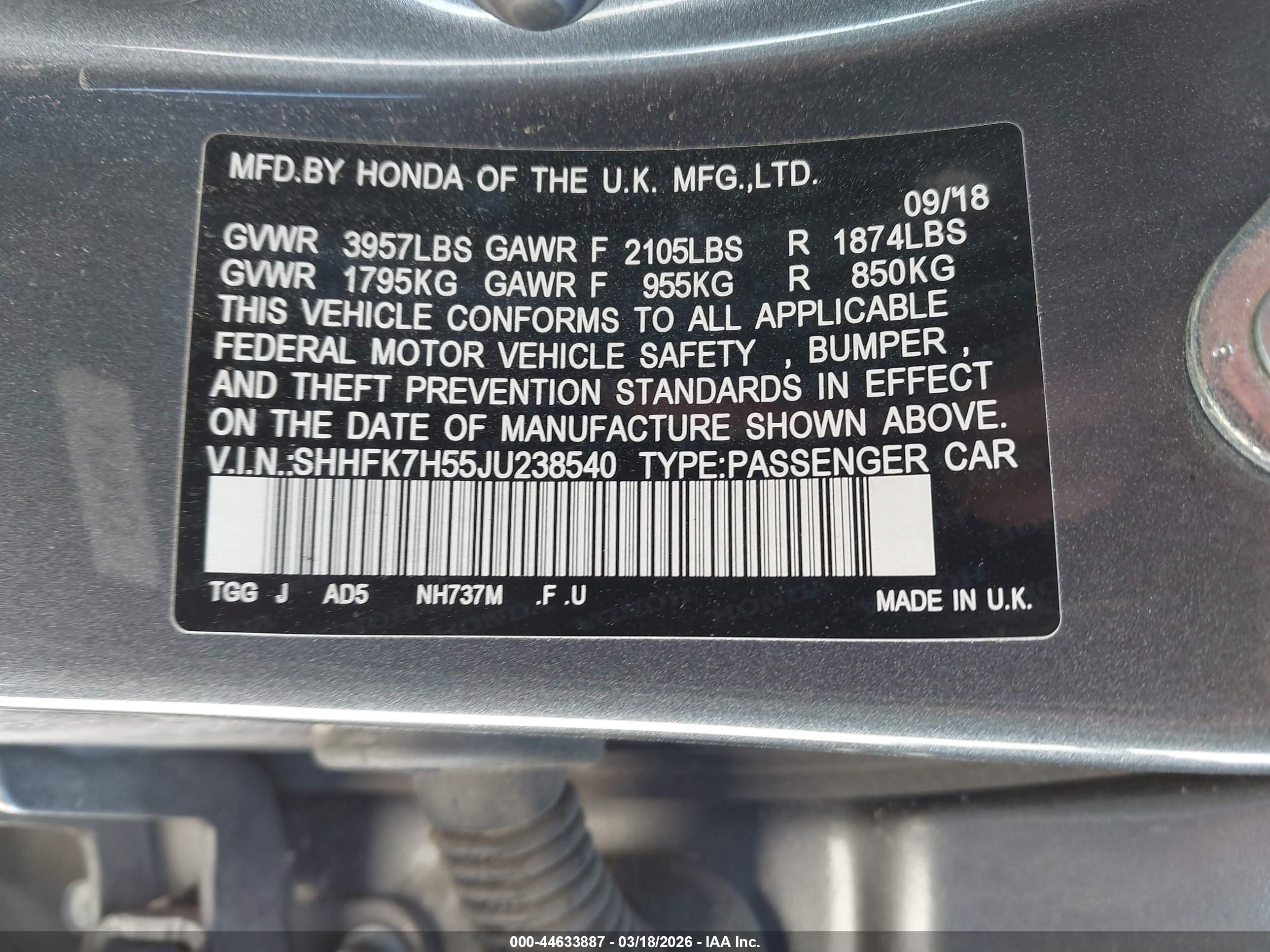 HONDA CIVIC image 9
