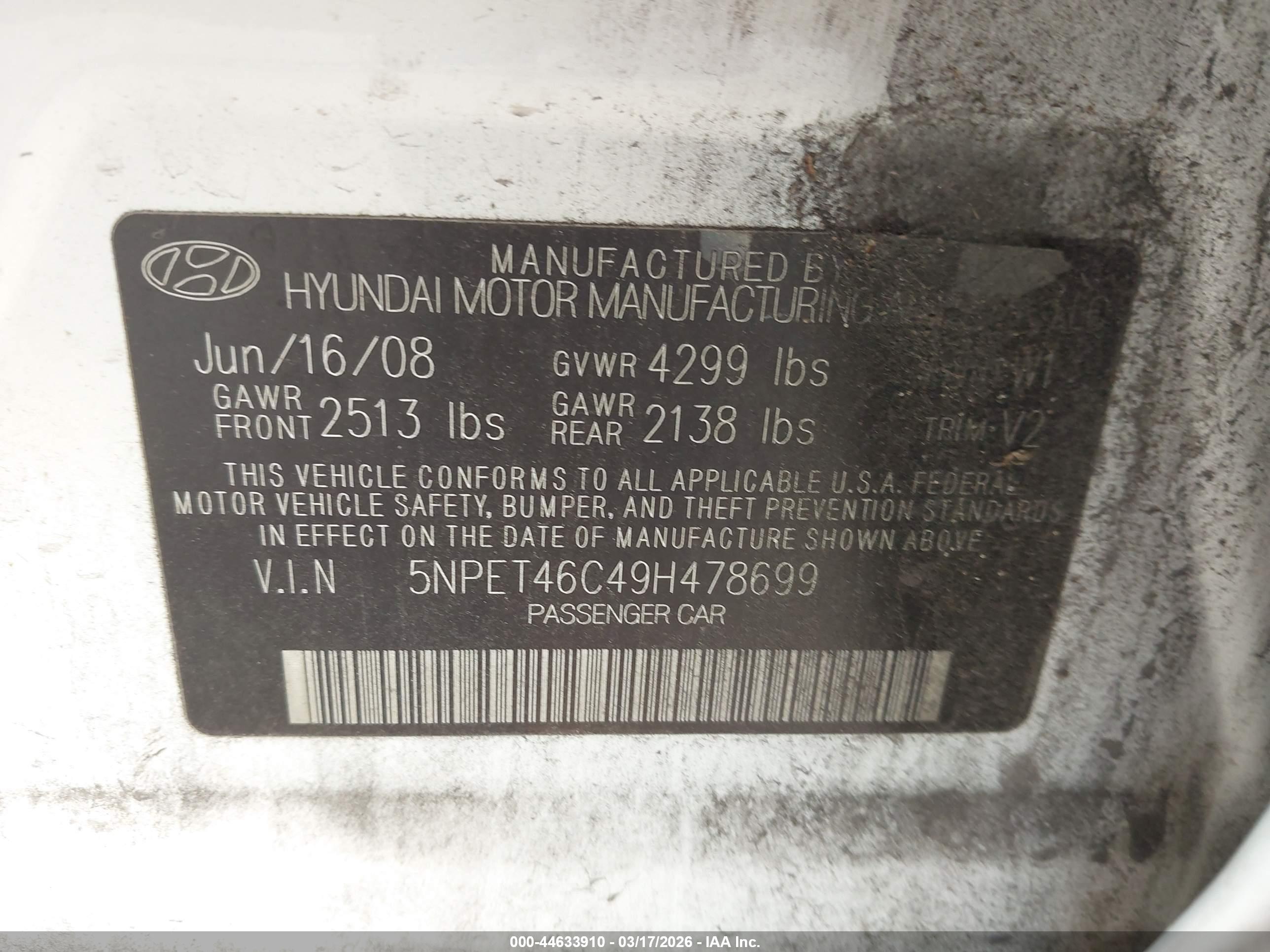 HYUNDAI SONATA image 9