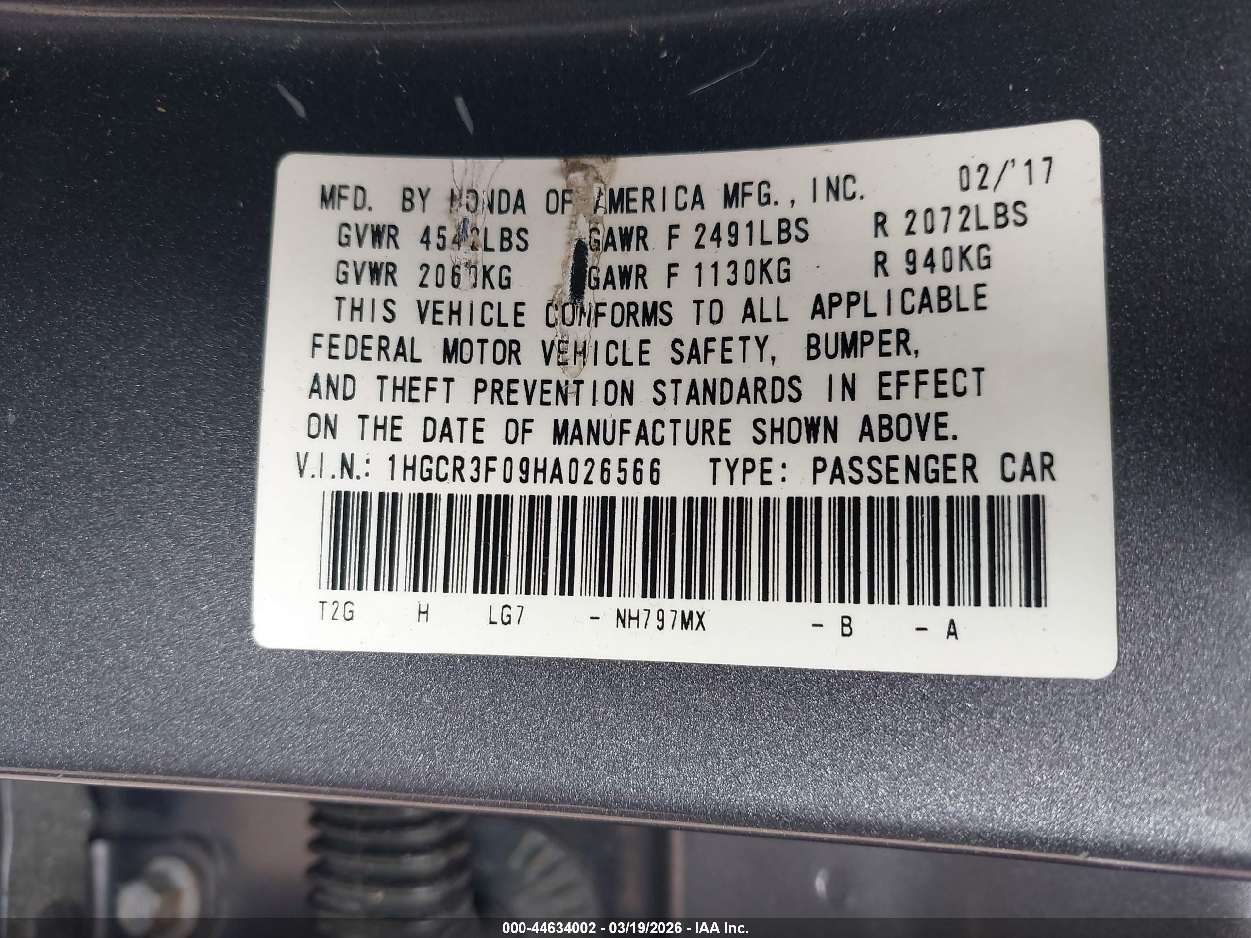 HONDA ACCORD image 9