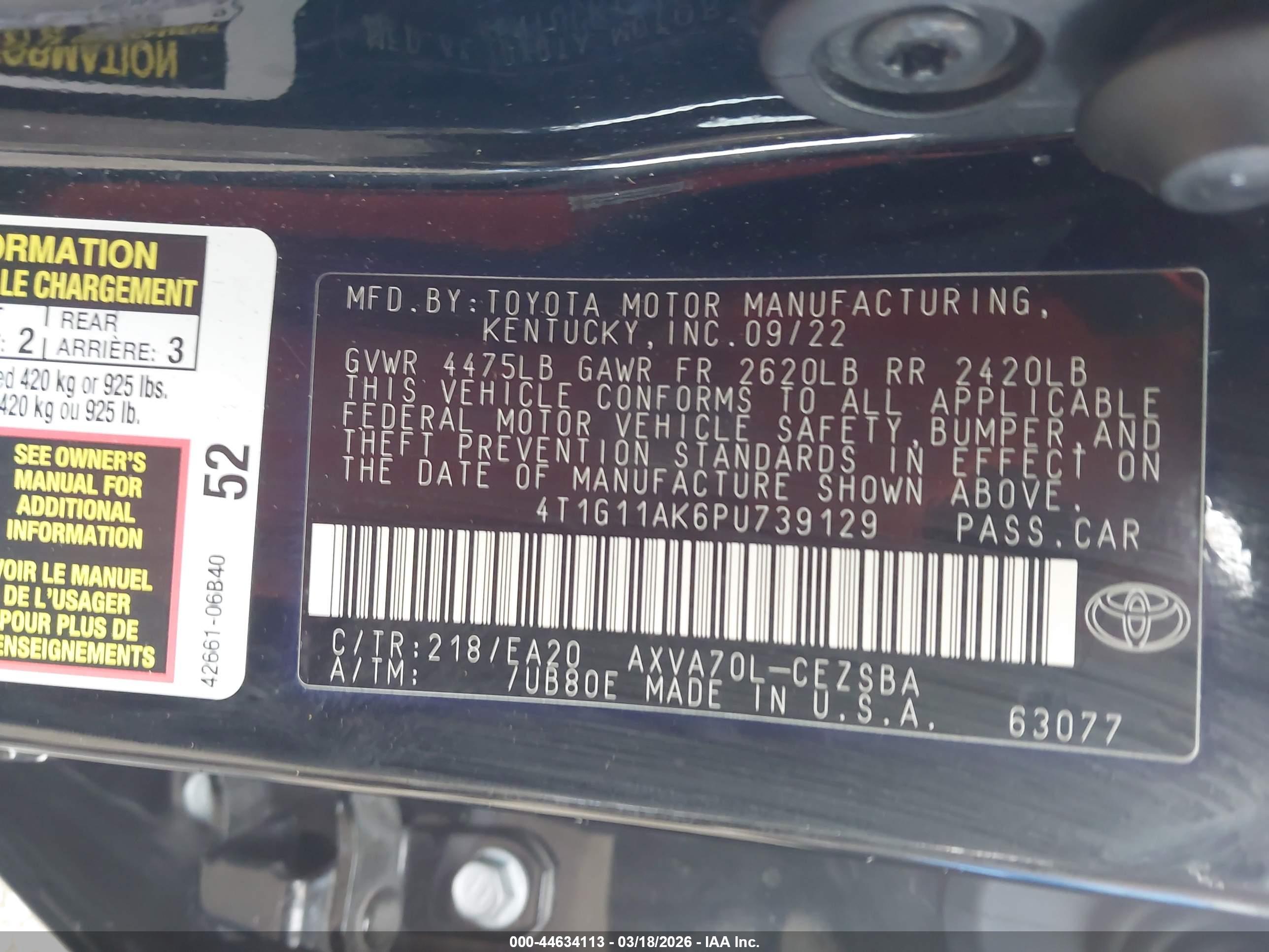 TOYOTA CAMRY image 9