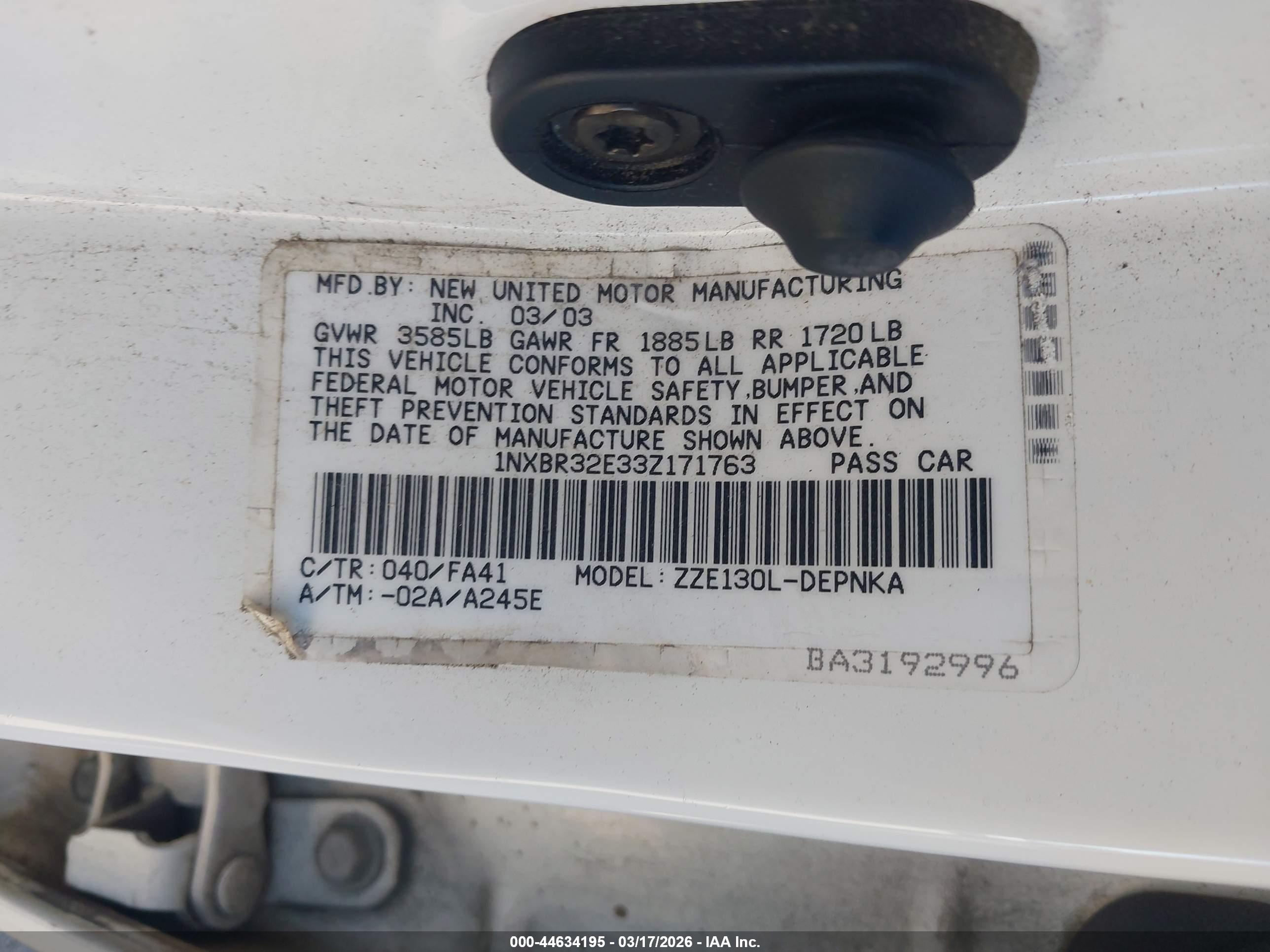 TOYOTA COROLLA image 9