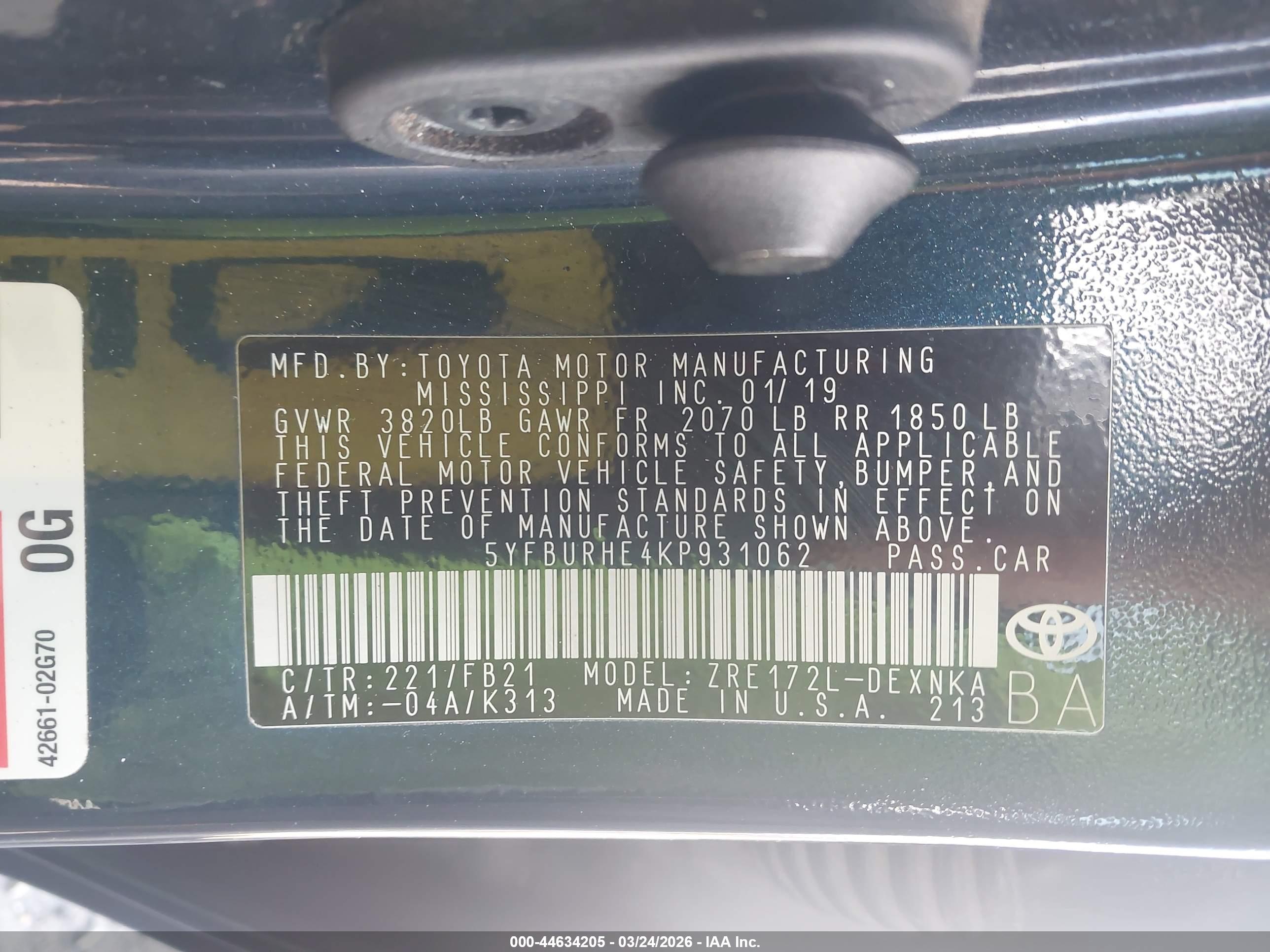 TOYOTA COROLLA image 9