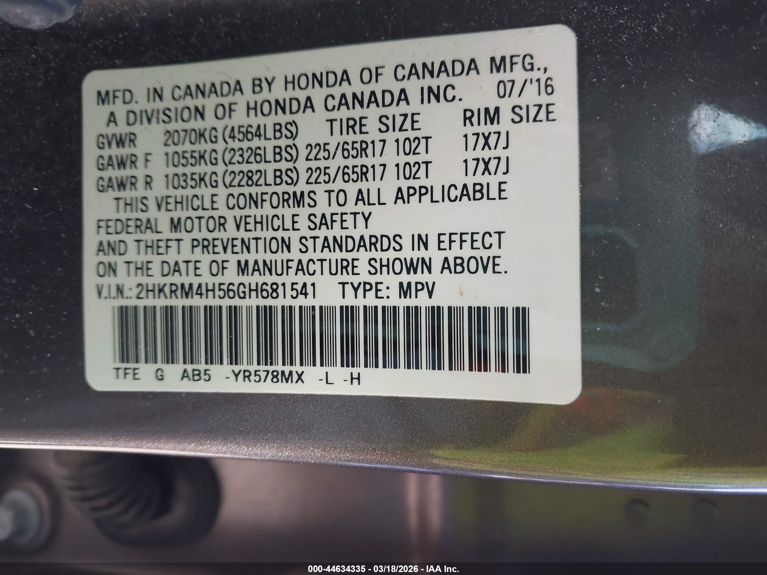 HONDA CR-V image 9
