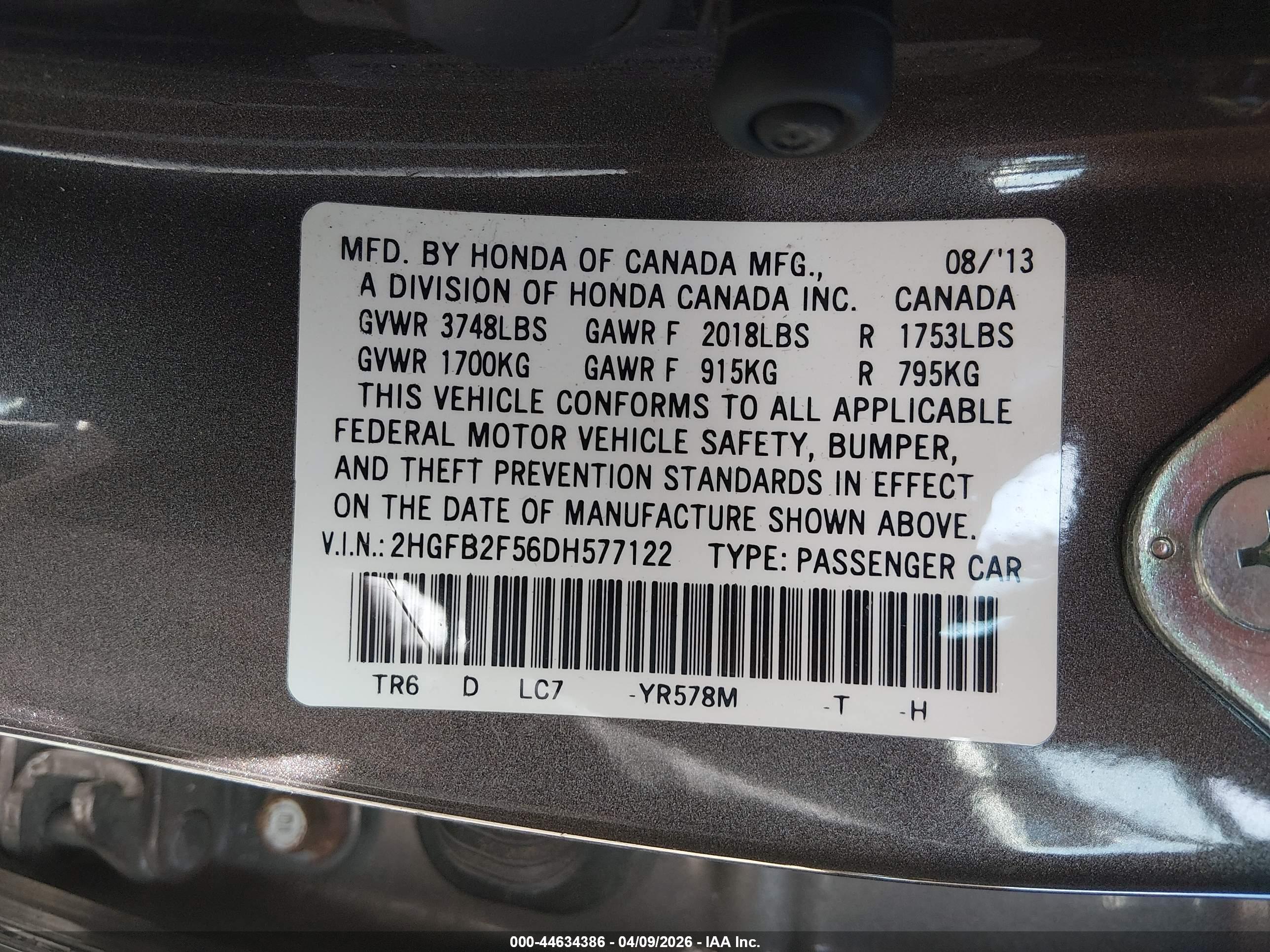HONDA CIVIC image 9