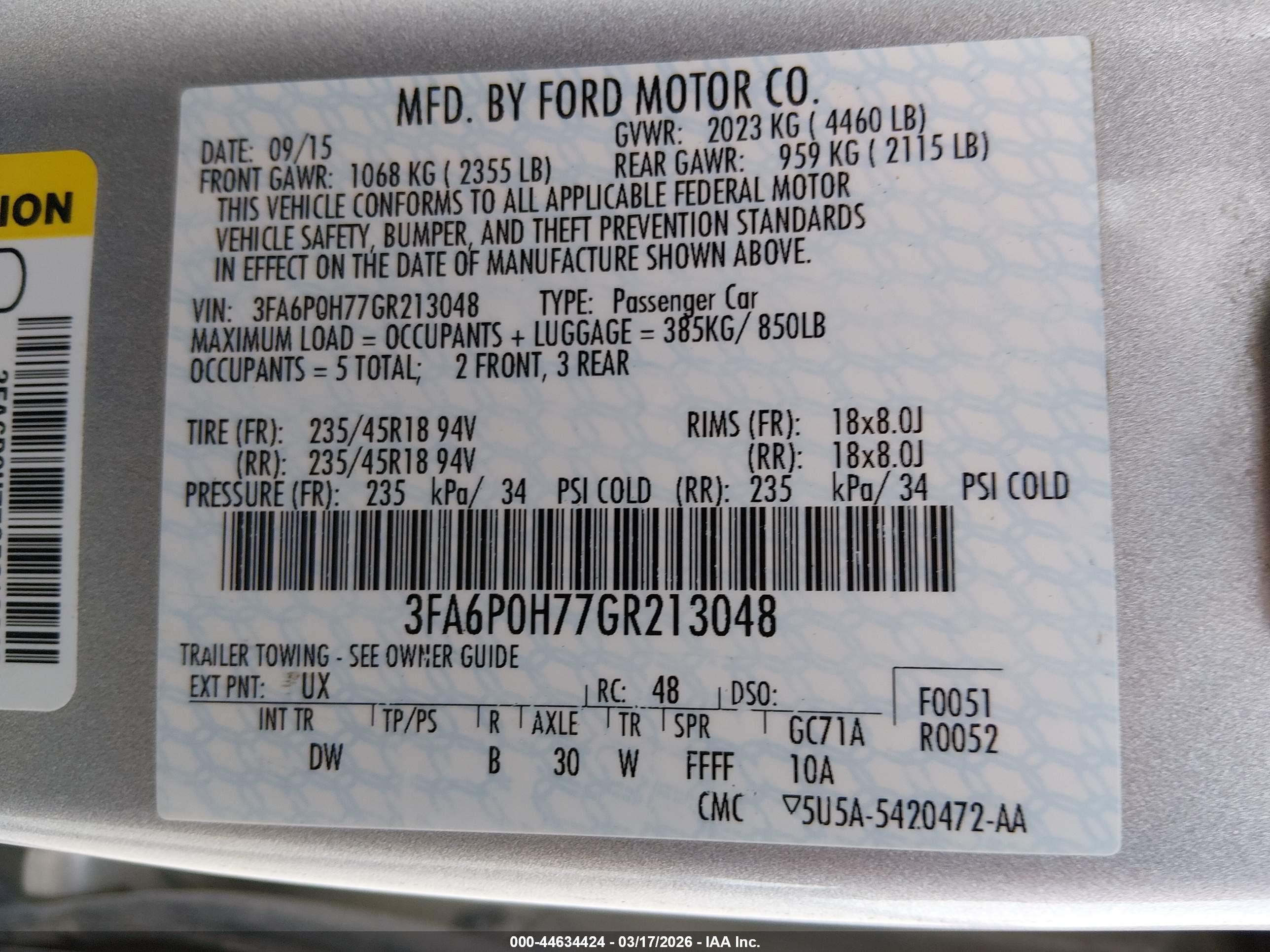 FORD FUSION image 9