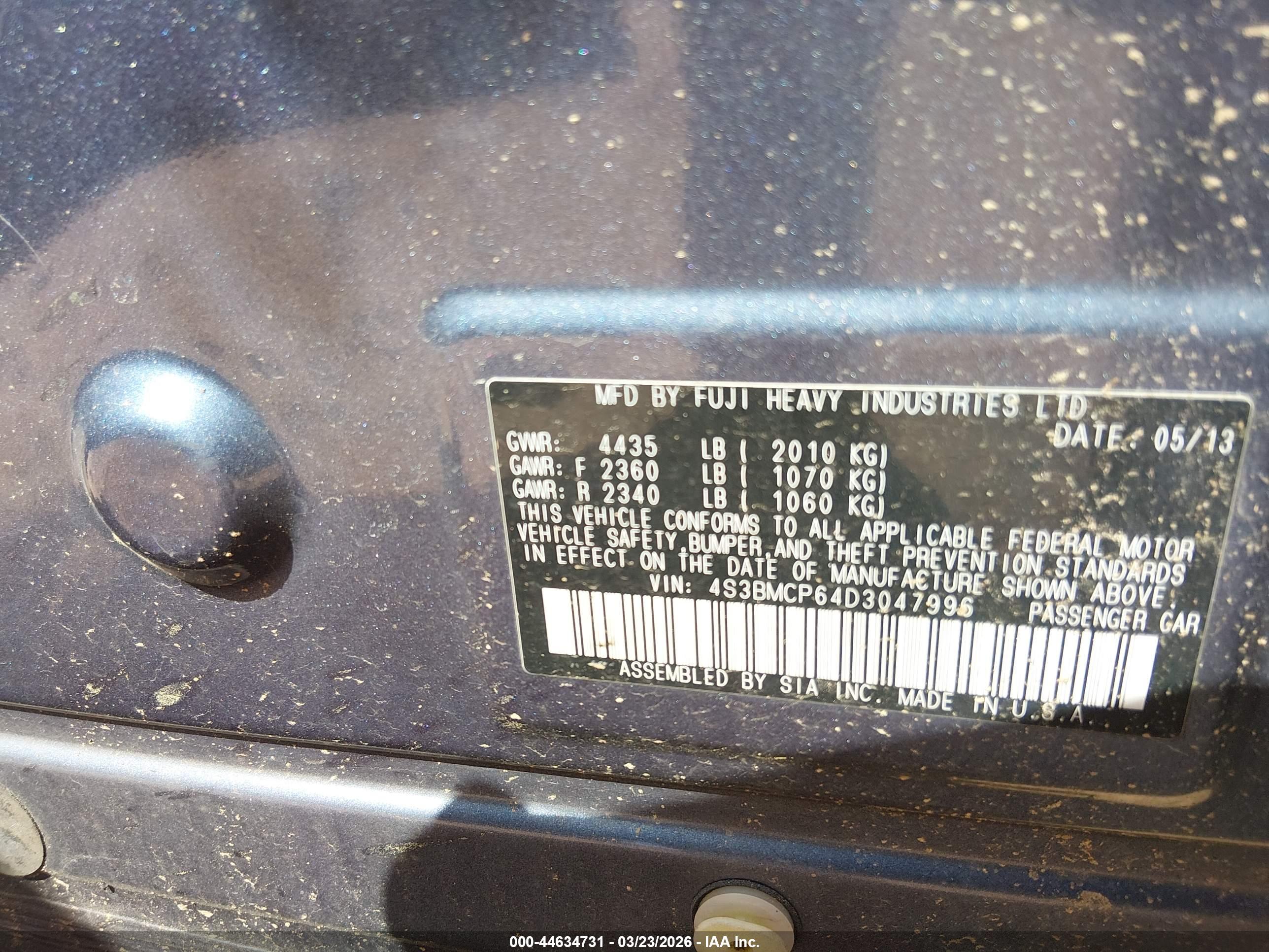 SUBARU LEGACY image 9