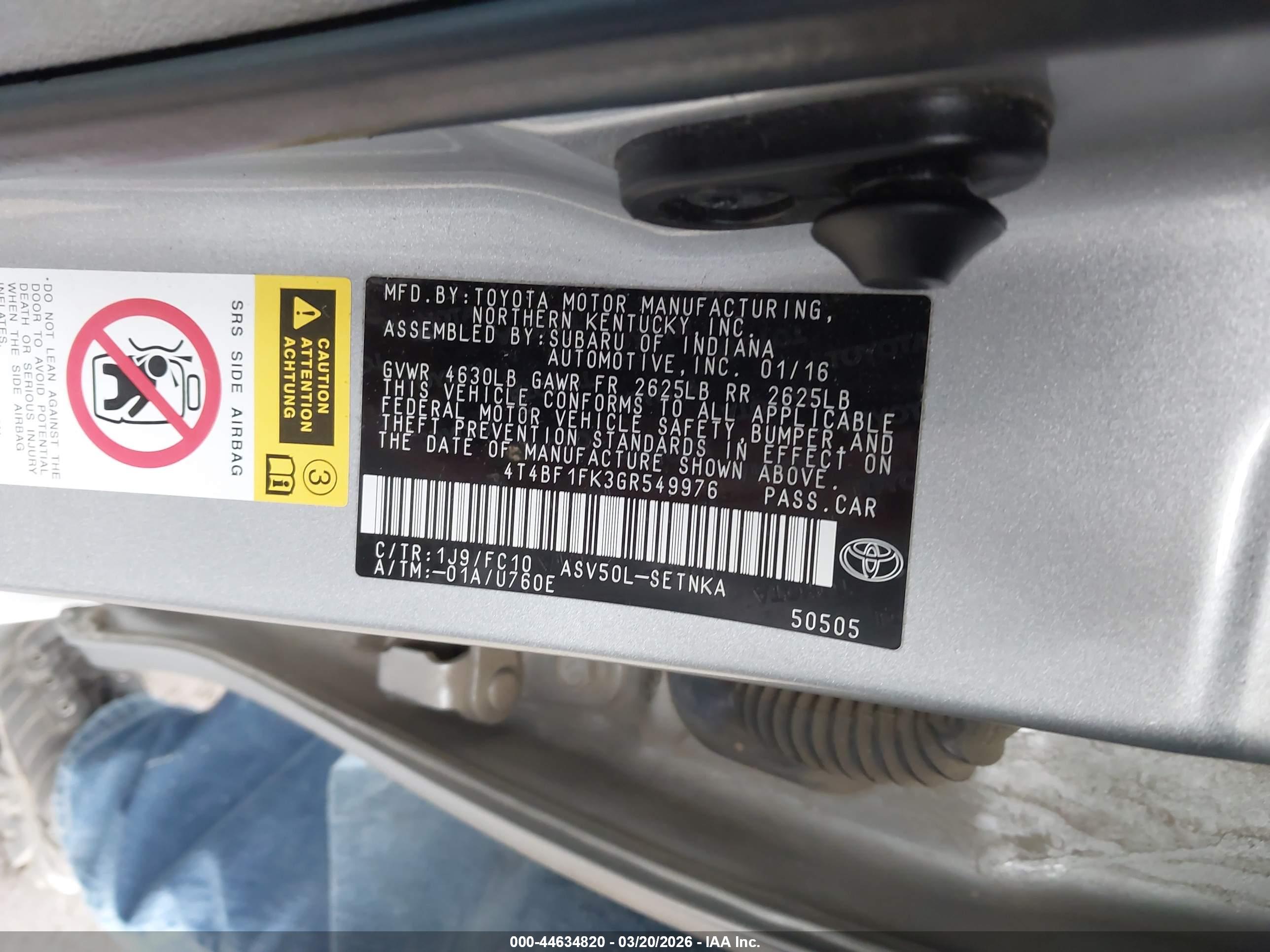 TOYOTA CAMRY image 9