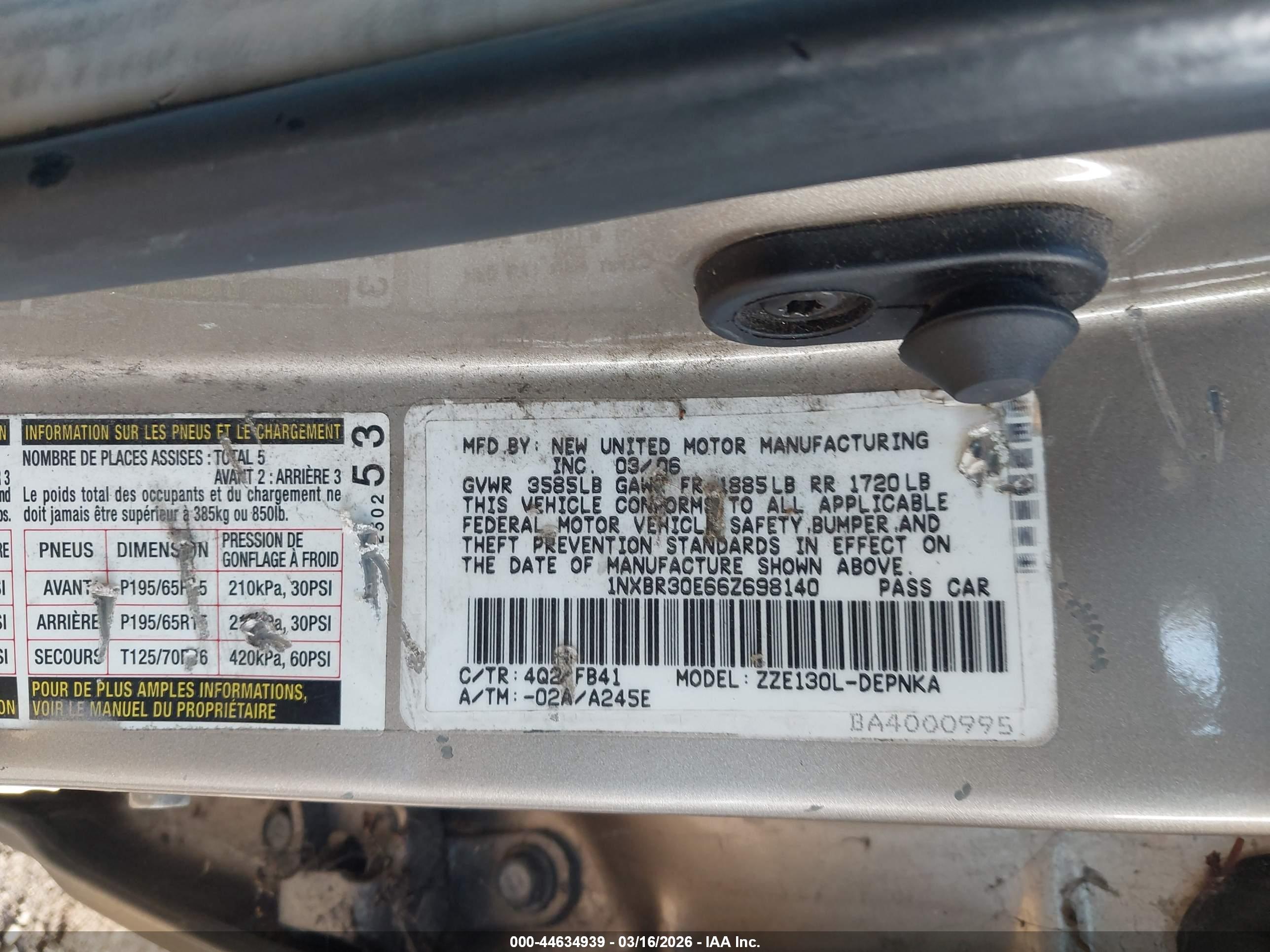 TOYOTA COROLLA image 9