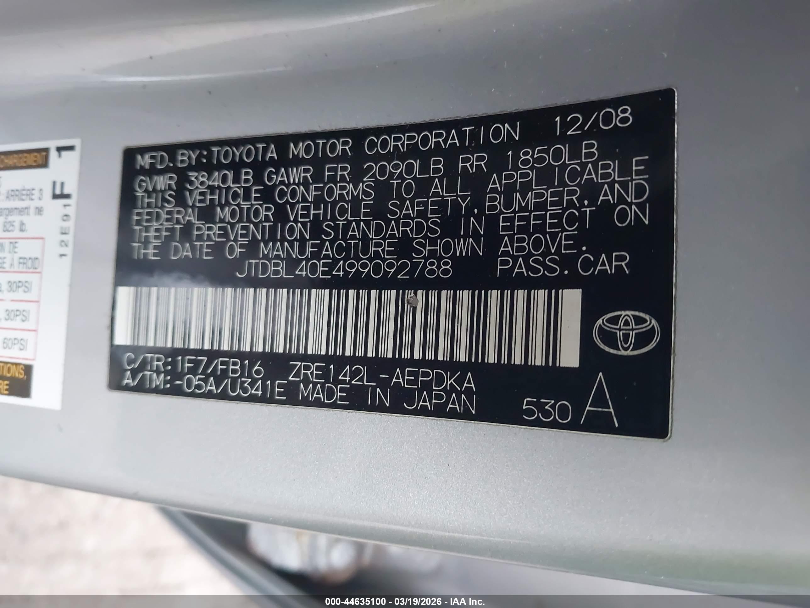 TOYOTA COROLLA image 9