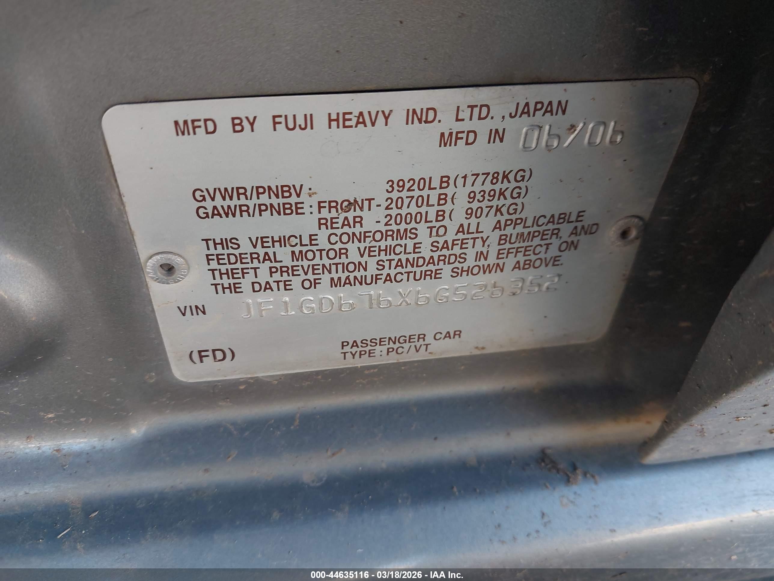 SUBARU IMPREZA image 9