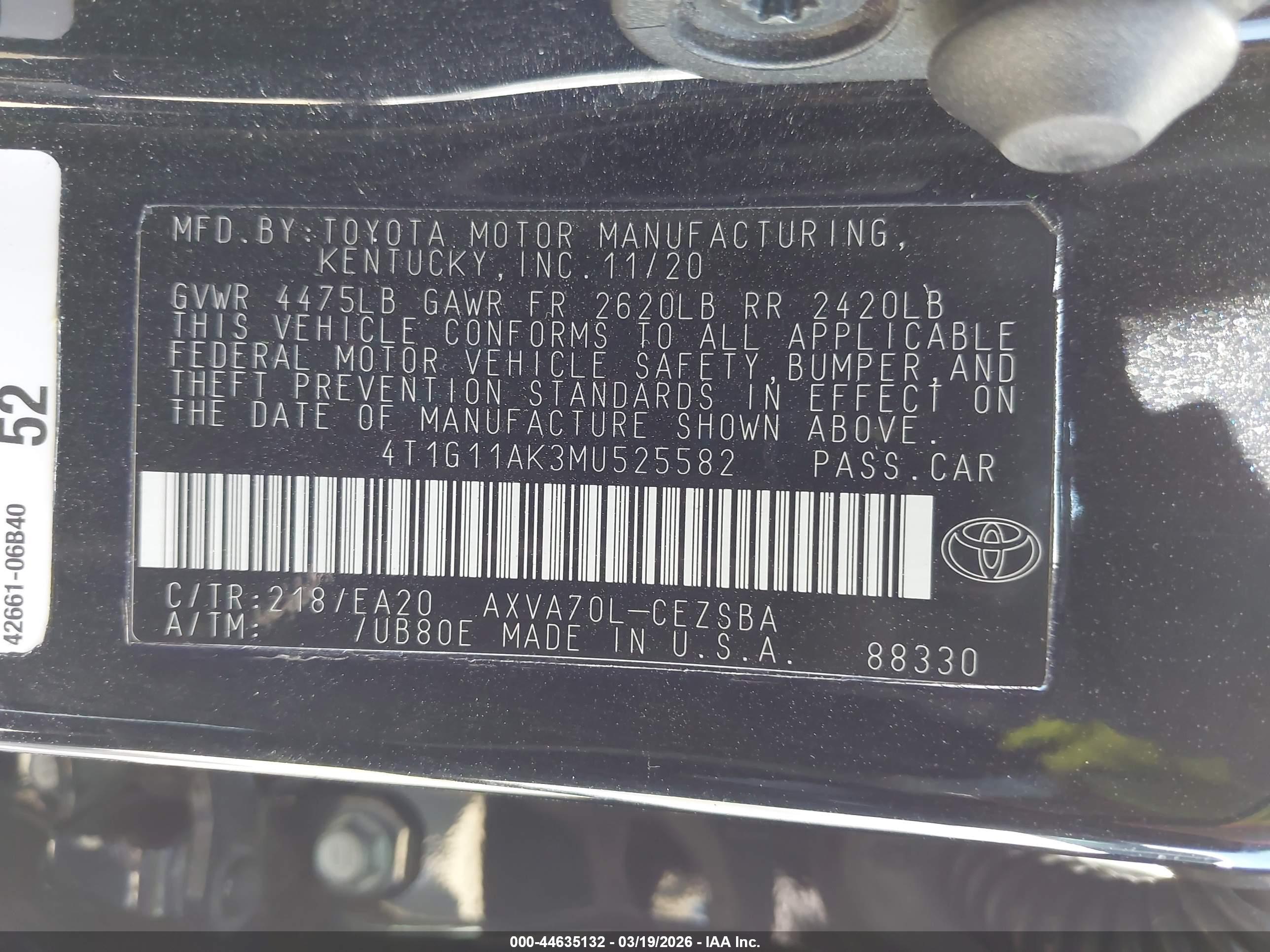 TOYOTA CAMRY image 9