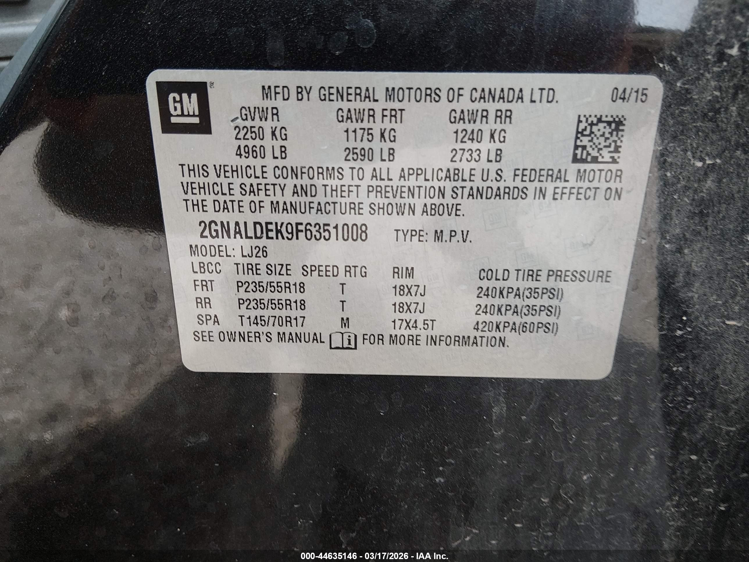 CHEVROLET EQUINOX image 9