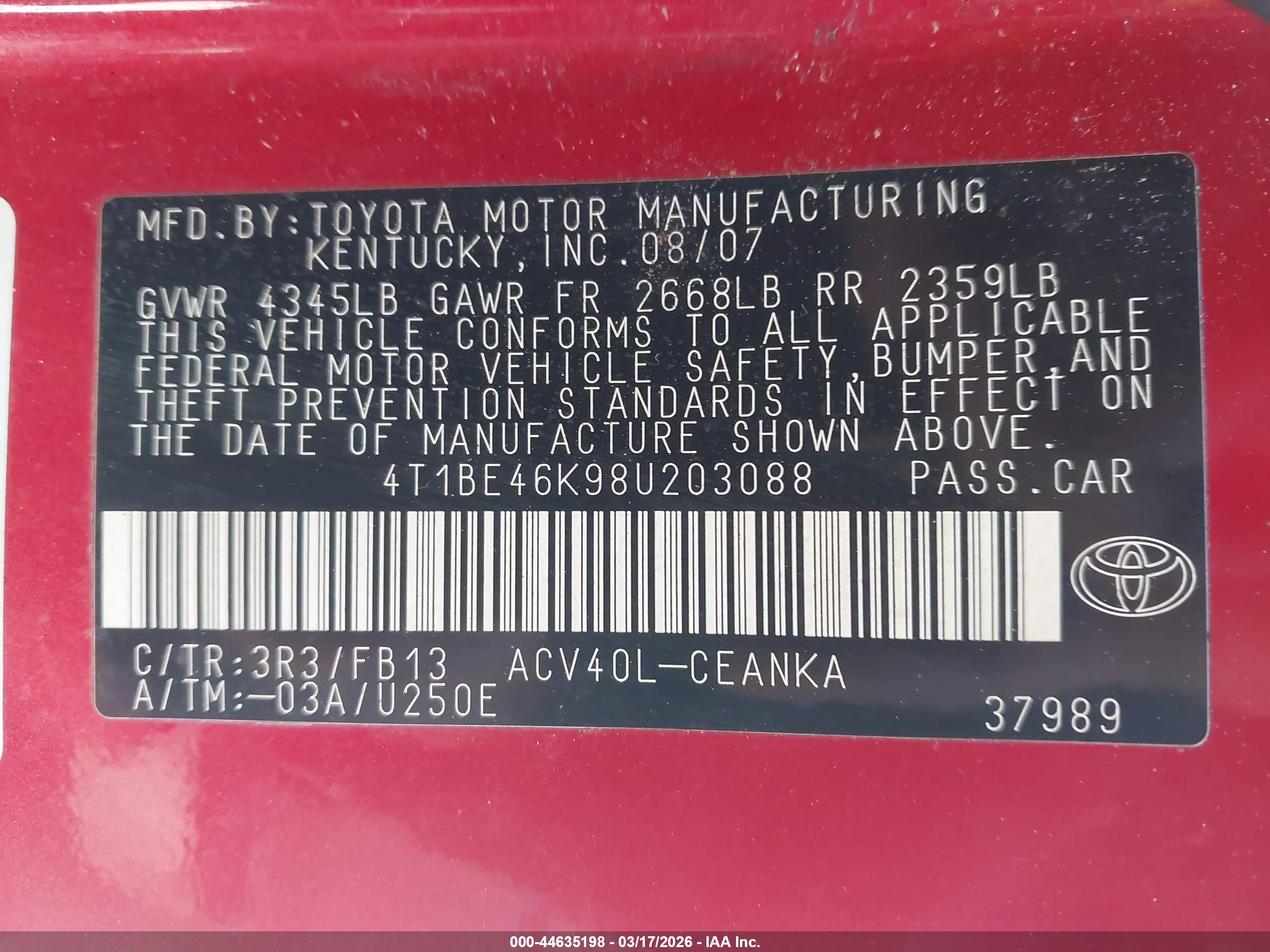TOYOTA CAMRY image 9