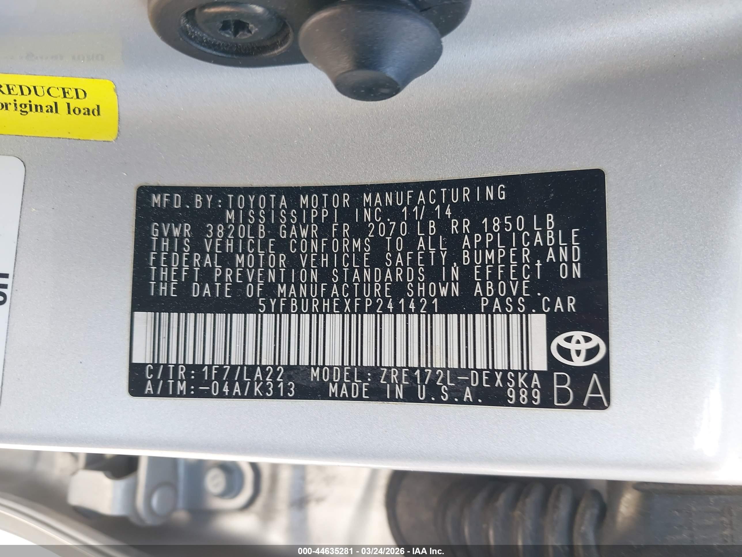 TOYOTA COROLLA image 9