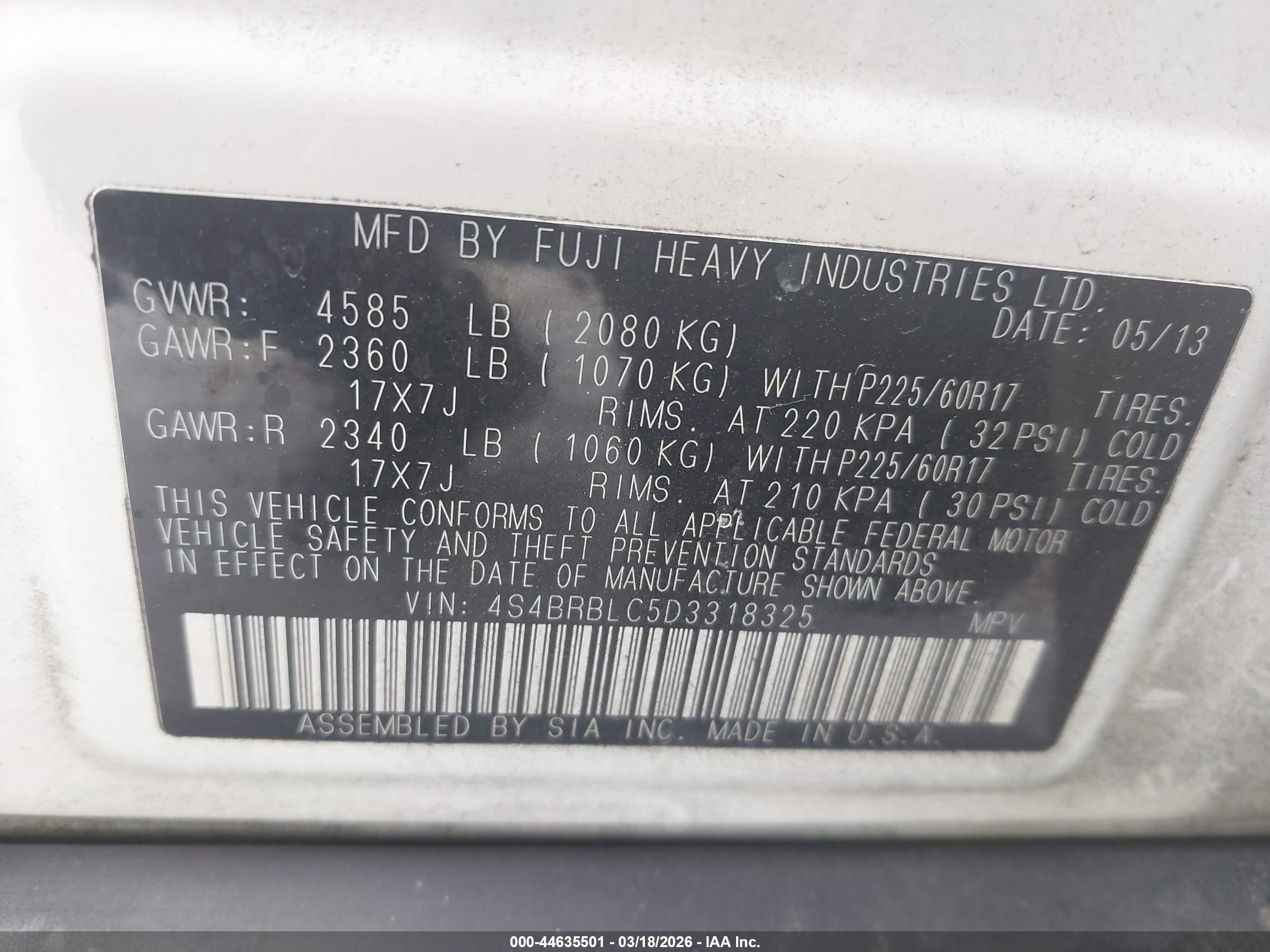 SUBARU OUTBACK image 9