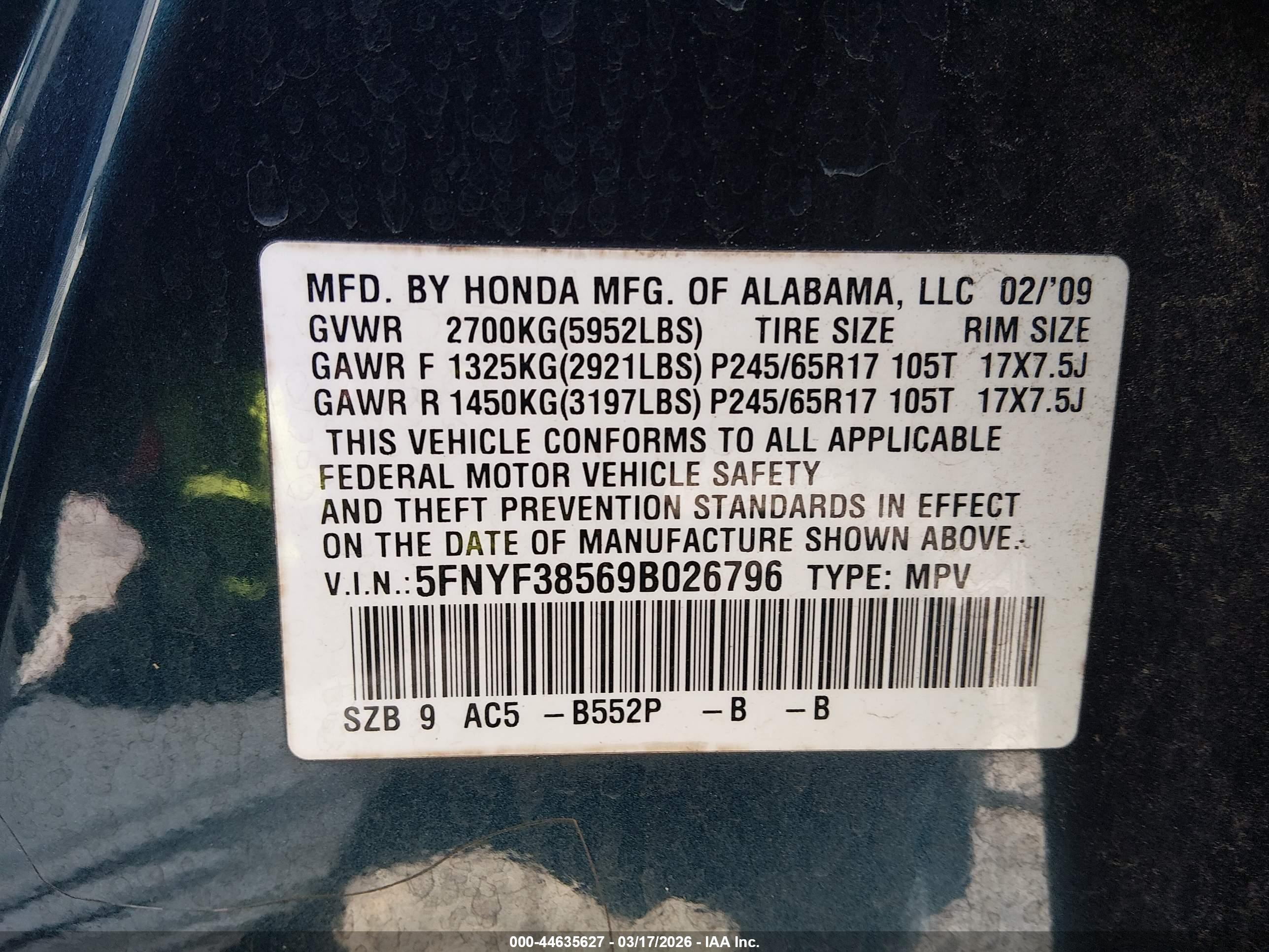 HONDA PILOT image 9