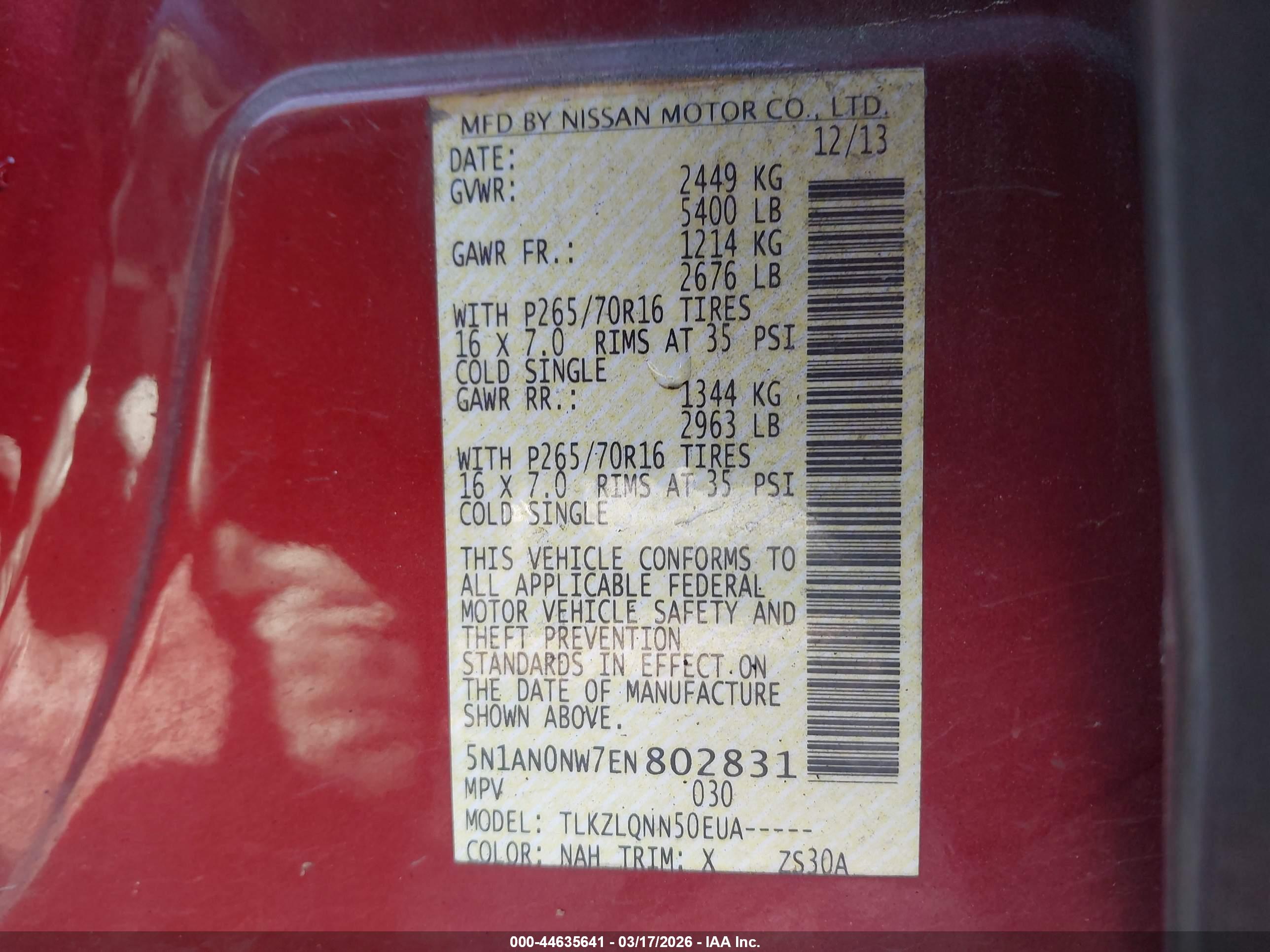 NISSAN XTERRA image 9